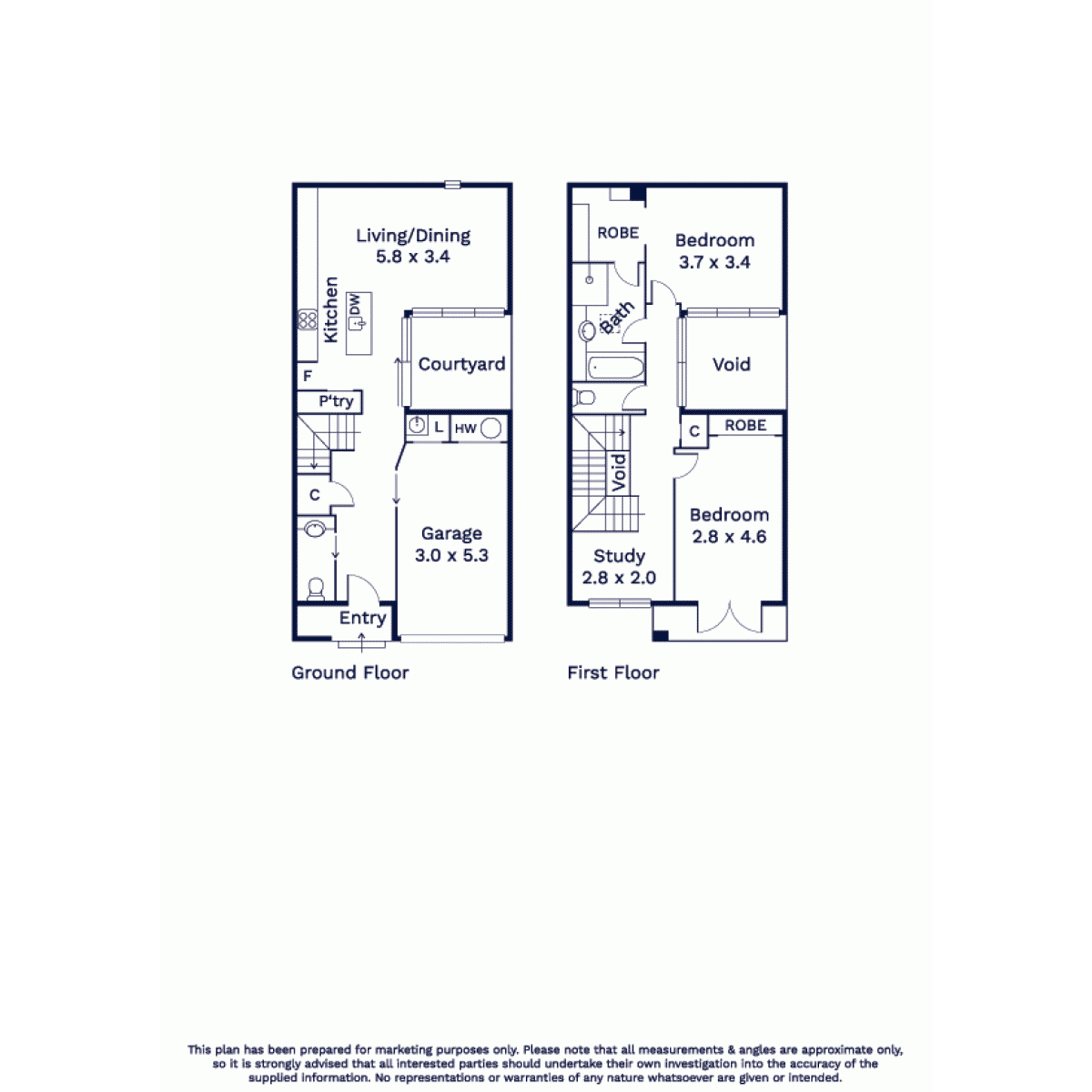 Floorplan of Homely townhouse listing, 15 Taylor Mews, Kensington VIC 3031