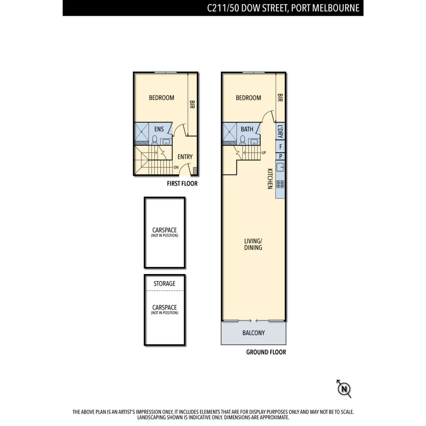 Floorplan of Homely apartment listing, 211/50 Dow Street, Port Melbourne VIC 3207