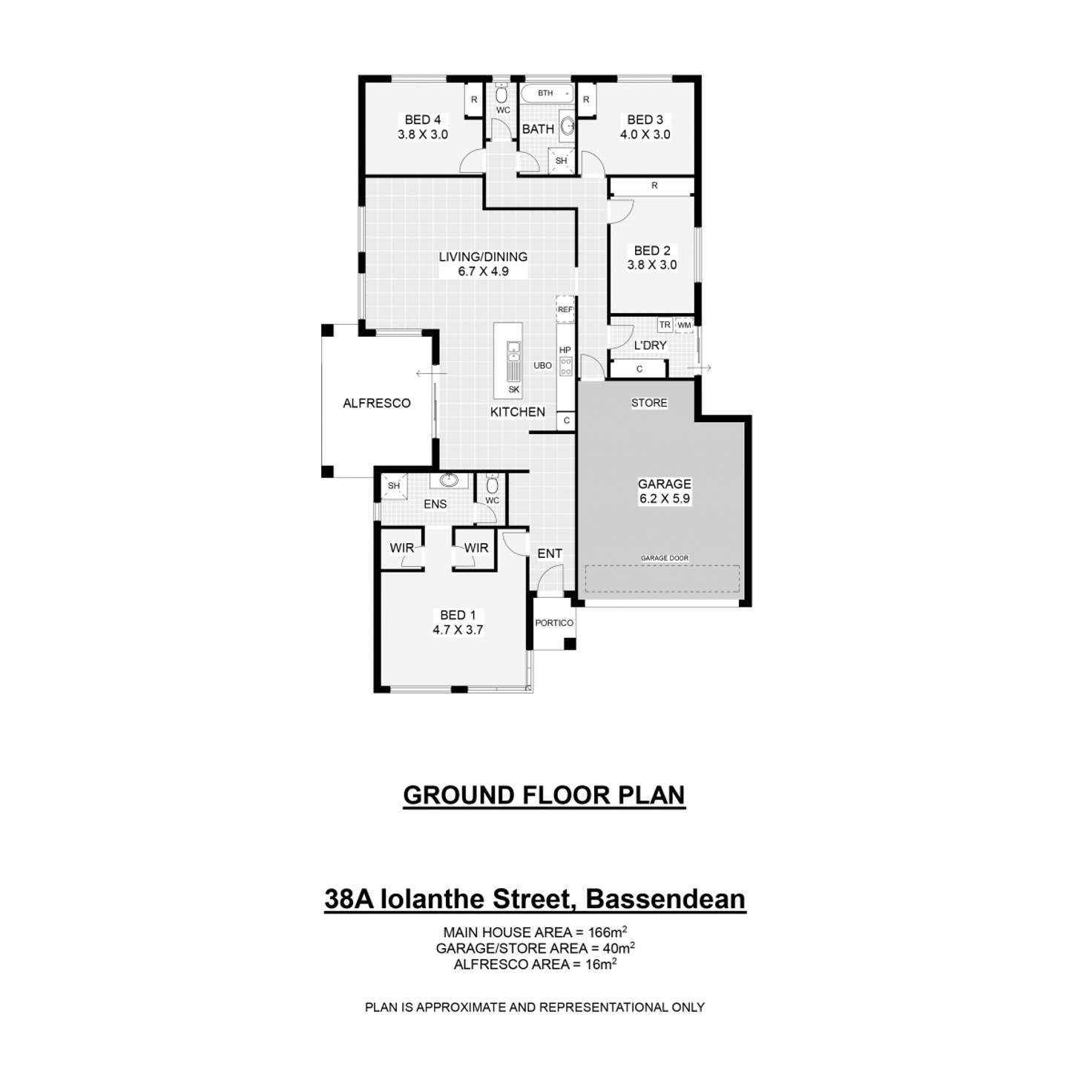 Floorplan of Homely house listing, 38A Iolanthe Street, Bassendean WA 6054