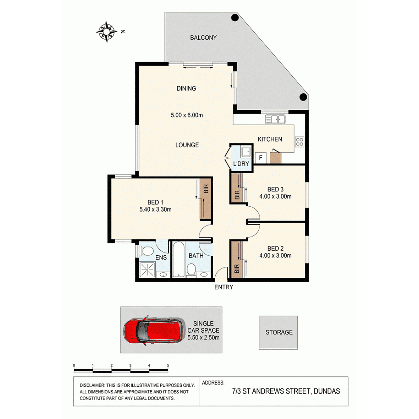 Floorplan of Homely apartment listing, 7/3 St Andrews Street, Dundas NSW 2117