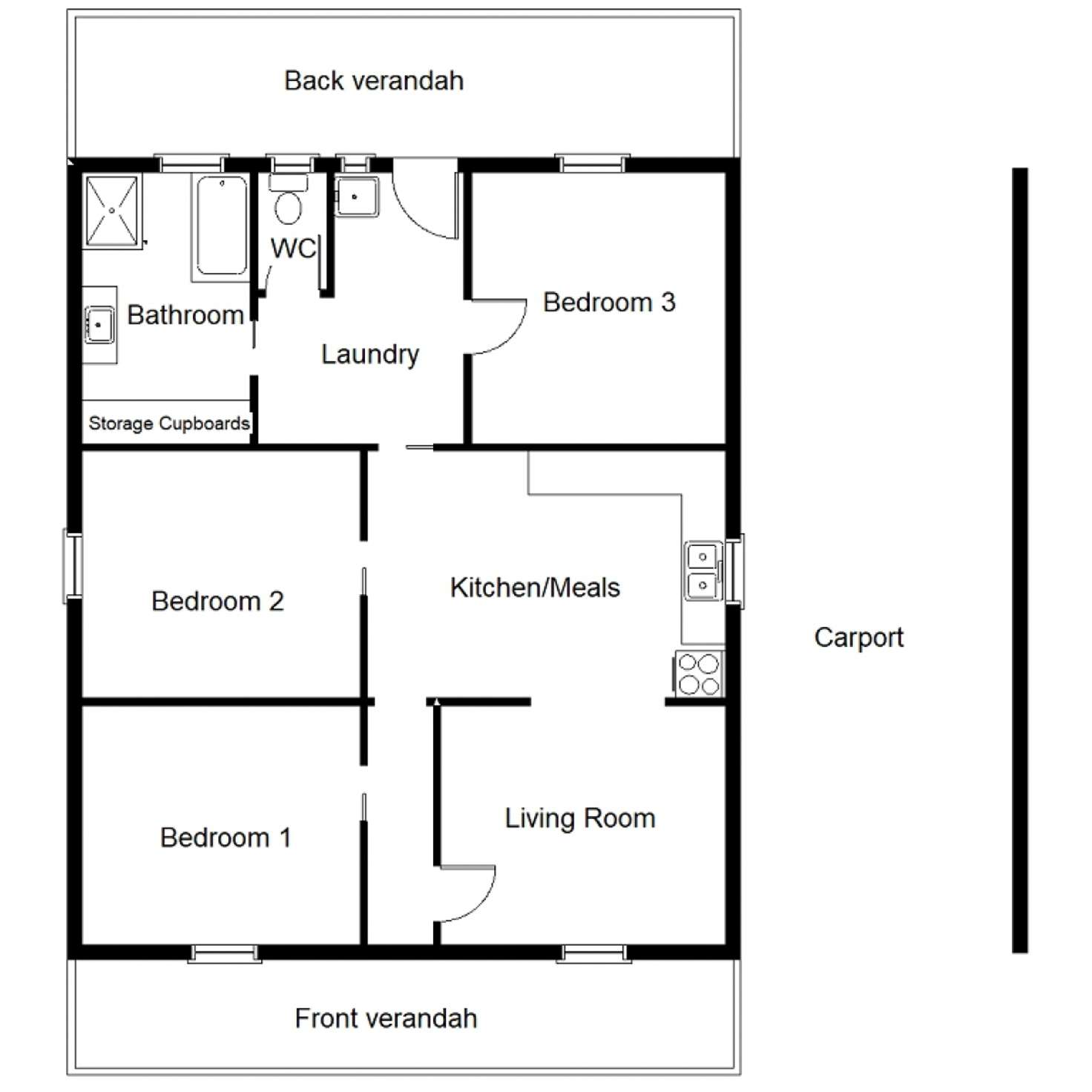 Floorplan of Homely house listing, 19 Caroona Road, Port Augusta West SA 5700