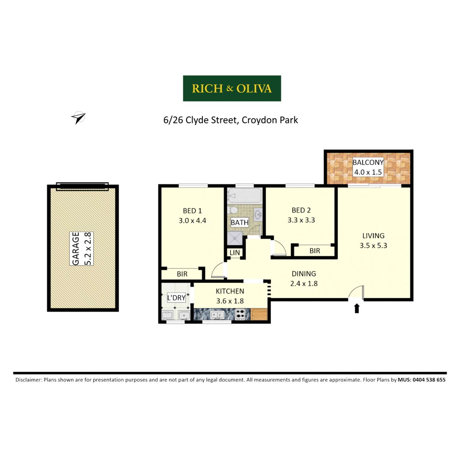 Floorplan of Homely apartment listing, 6/26 Clyde Street, Croydon Park NSW 2133