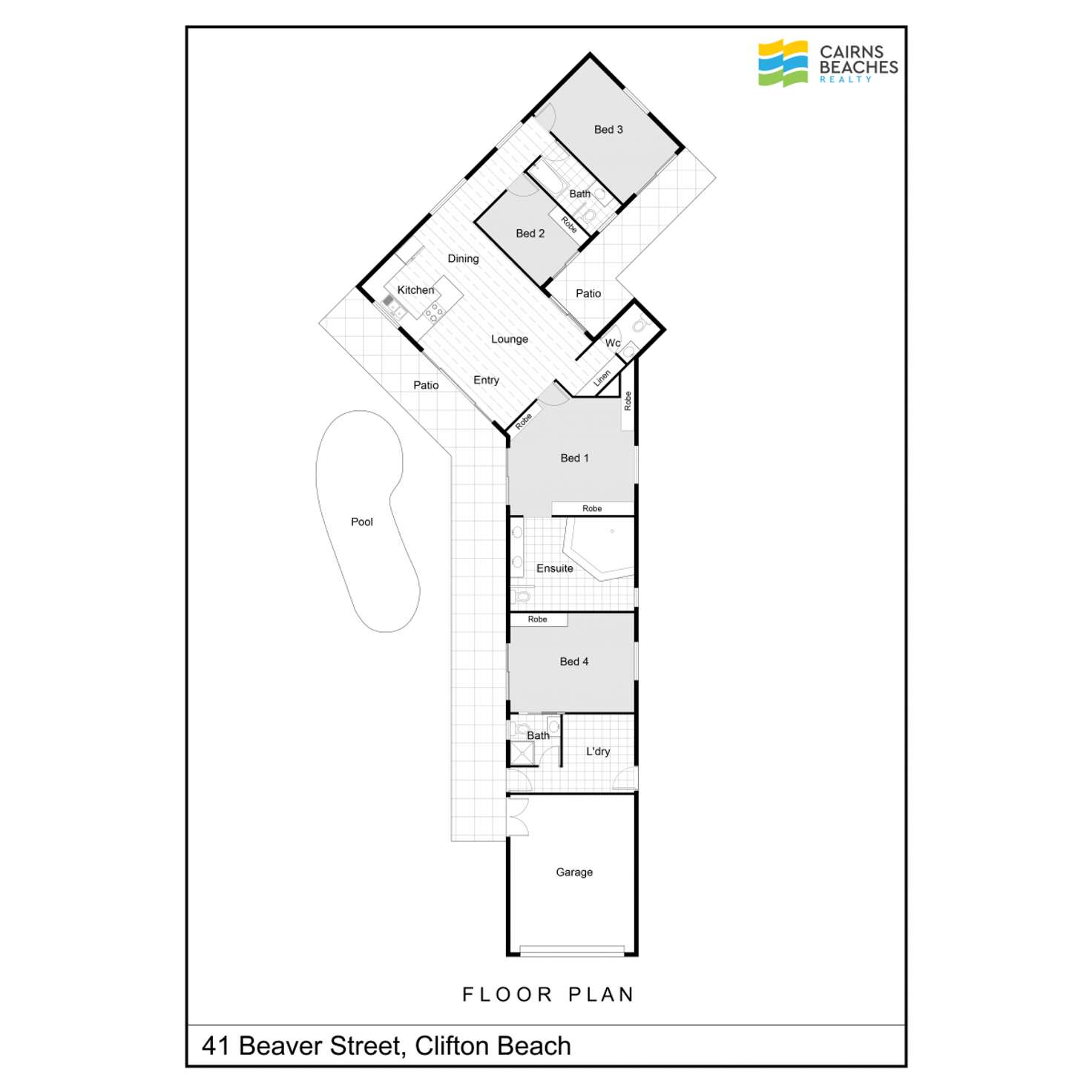 Floorplan of Homely house listing, 41 Beaver Street, Clifton Beach QLD 4879