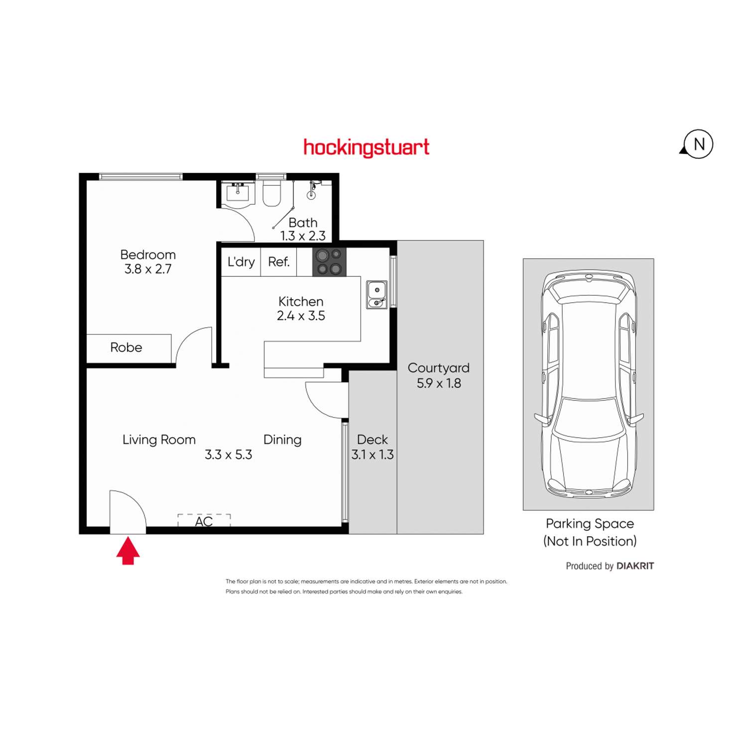 Floorplan of Homely apartment listing, 8/44 Edgar Street, Glen Iris VIC 3146