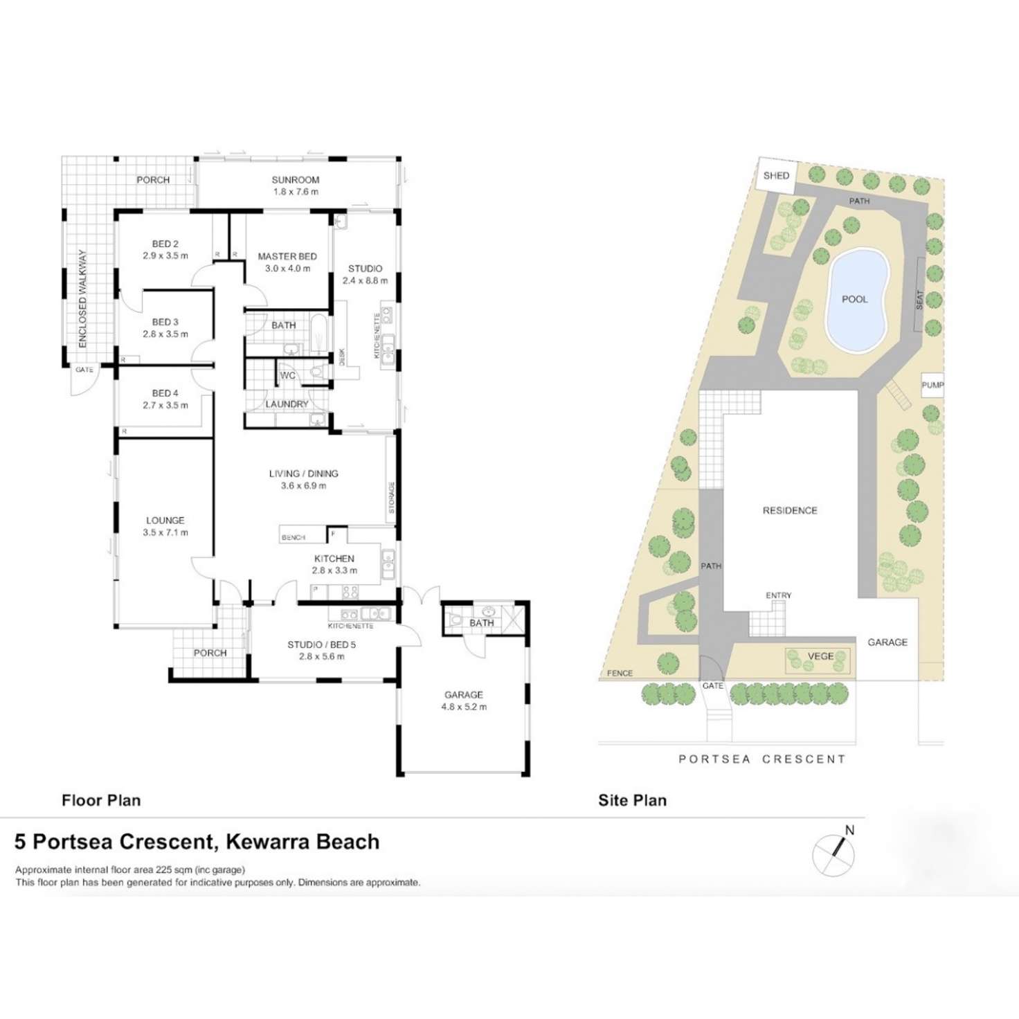 Floorplan of Homely house listing, 5 Portsea Crescent, Kewarra Beach QLD 4879
