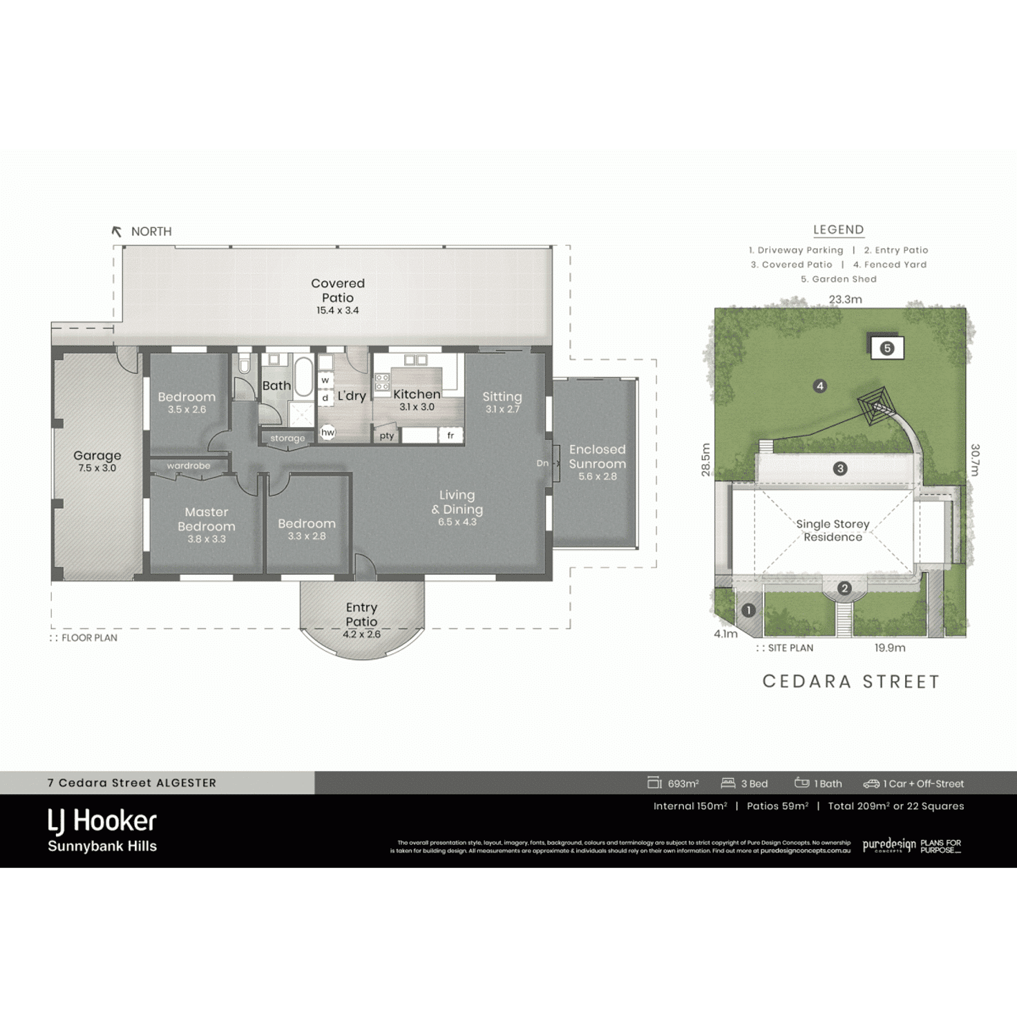 Floorplan of Homely house listing, 7 Cedara Street, Algester QLD 4115