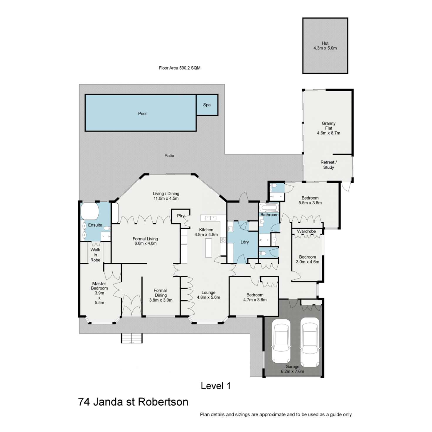 Floorplan of Homely house listing, 74 Janda Street, Robertson QLD 4109