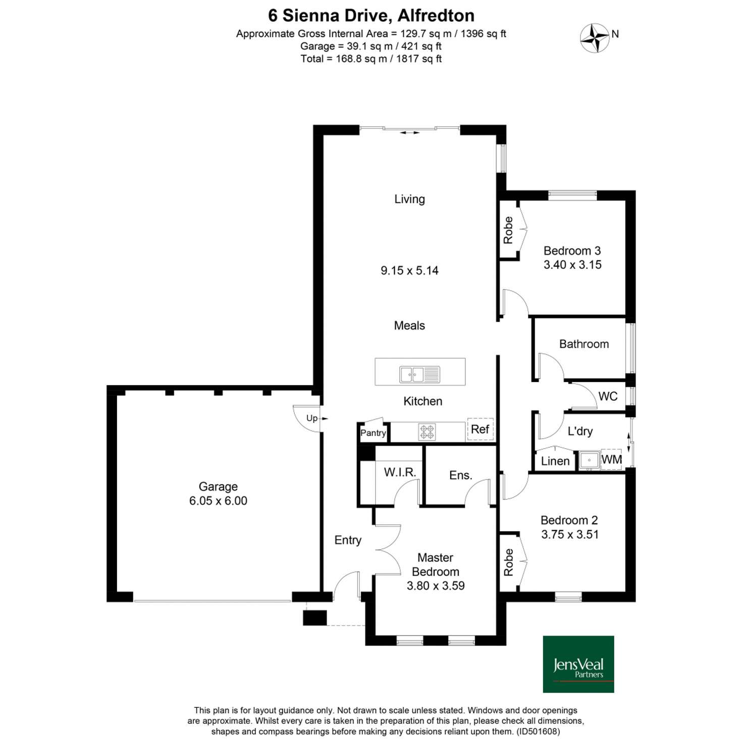 Floorplan of Homely house listing, 6 Sienna Street, Alfredton VIC 3350