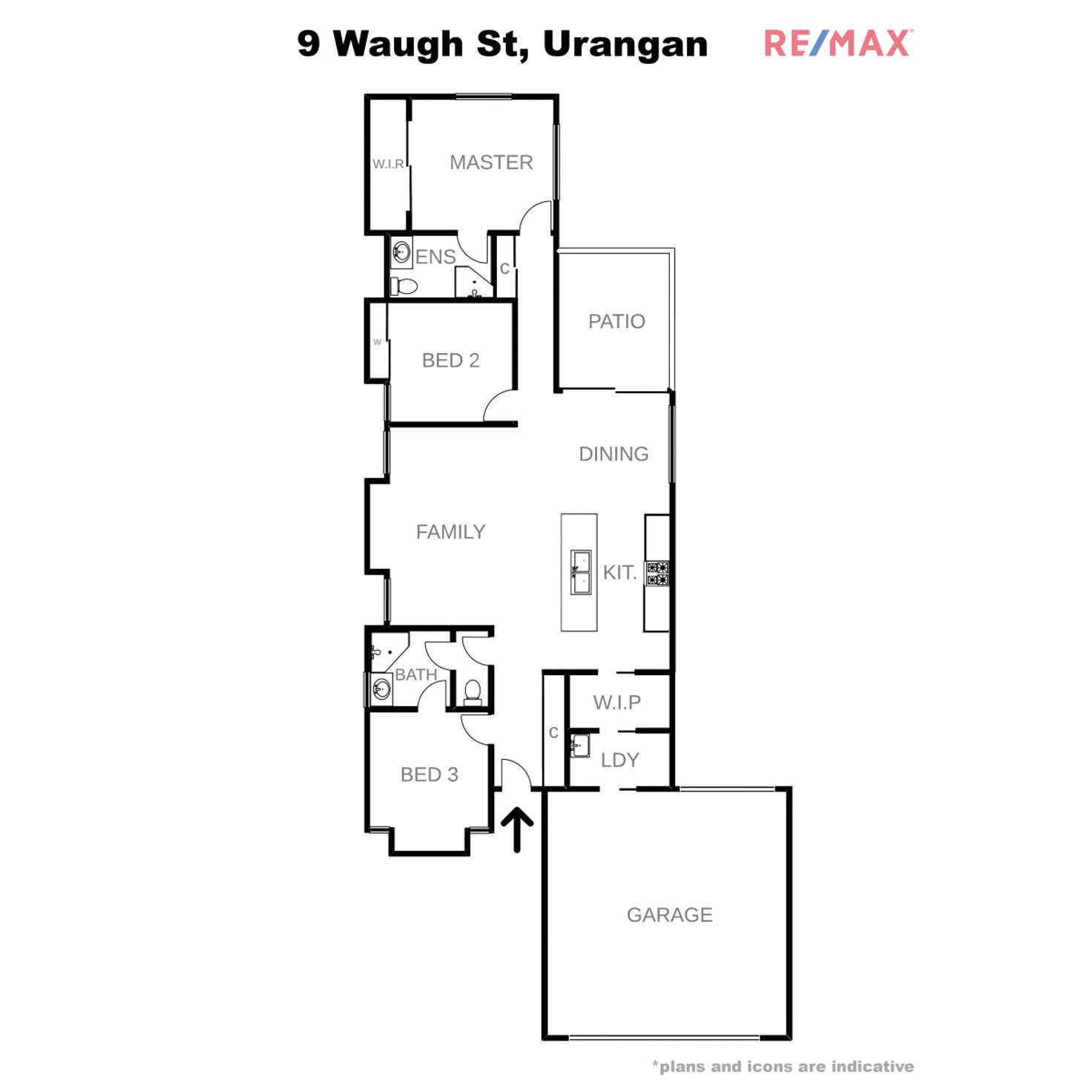 Floorplan of Homely house listing, 9 Waugh Street, Urangan QLD 4655