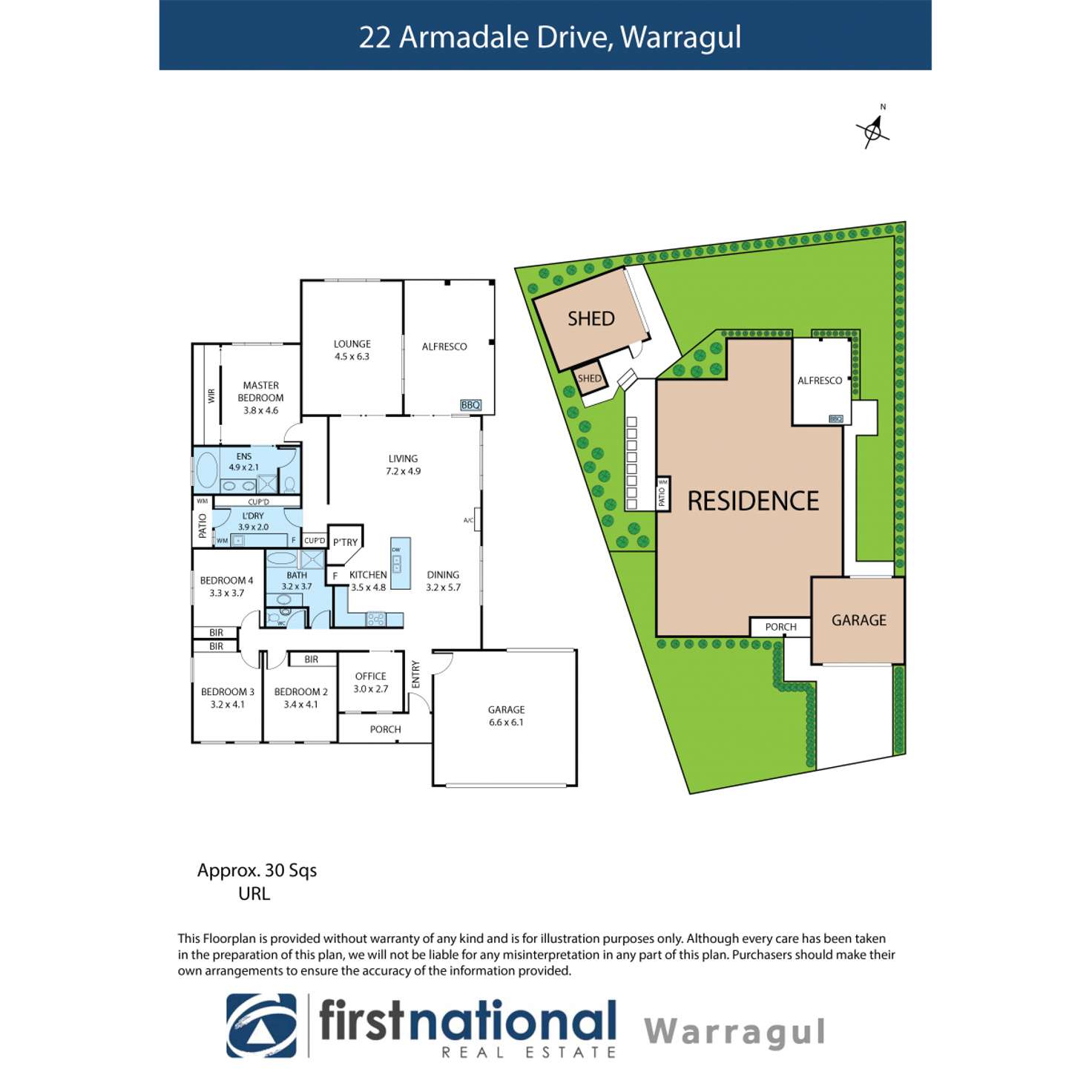 Floorplan of Homely house listing, 22 Armadale Drive, Warragul VIC 3820