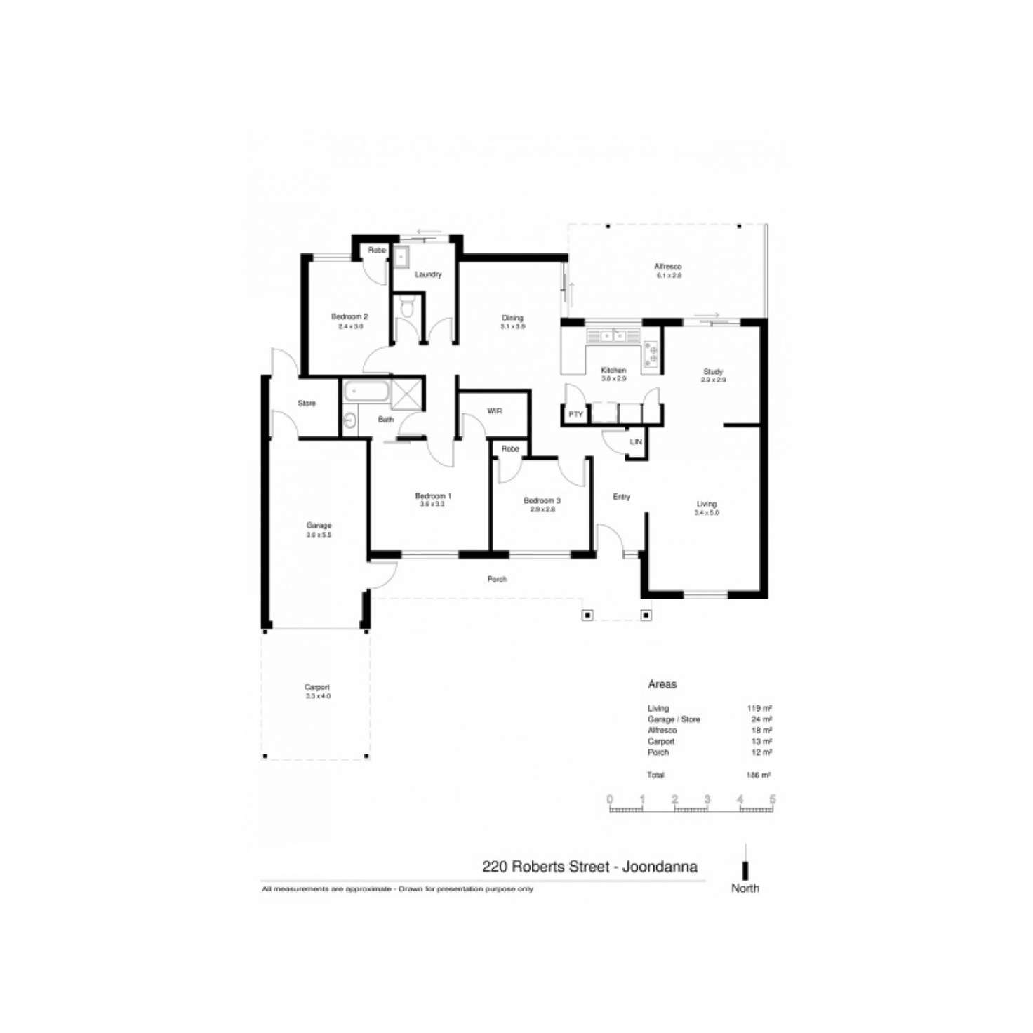 Floorplan of Homely house listing, 220 Roberts Street, Joondanna WA 6060