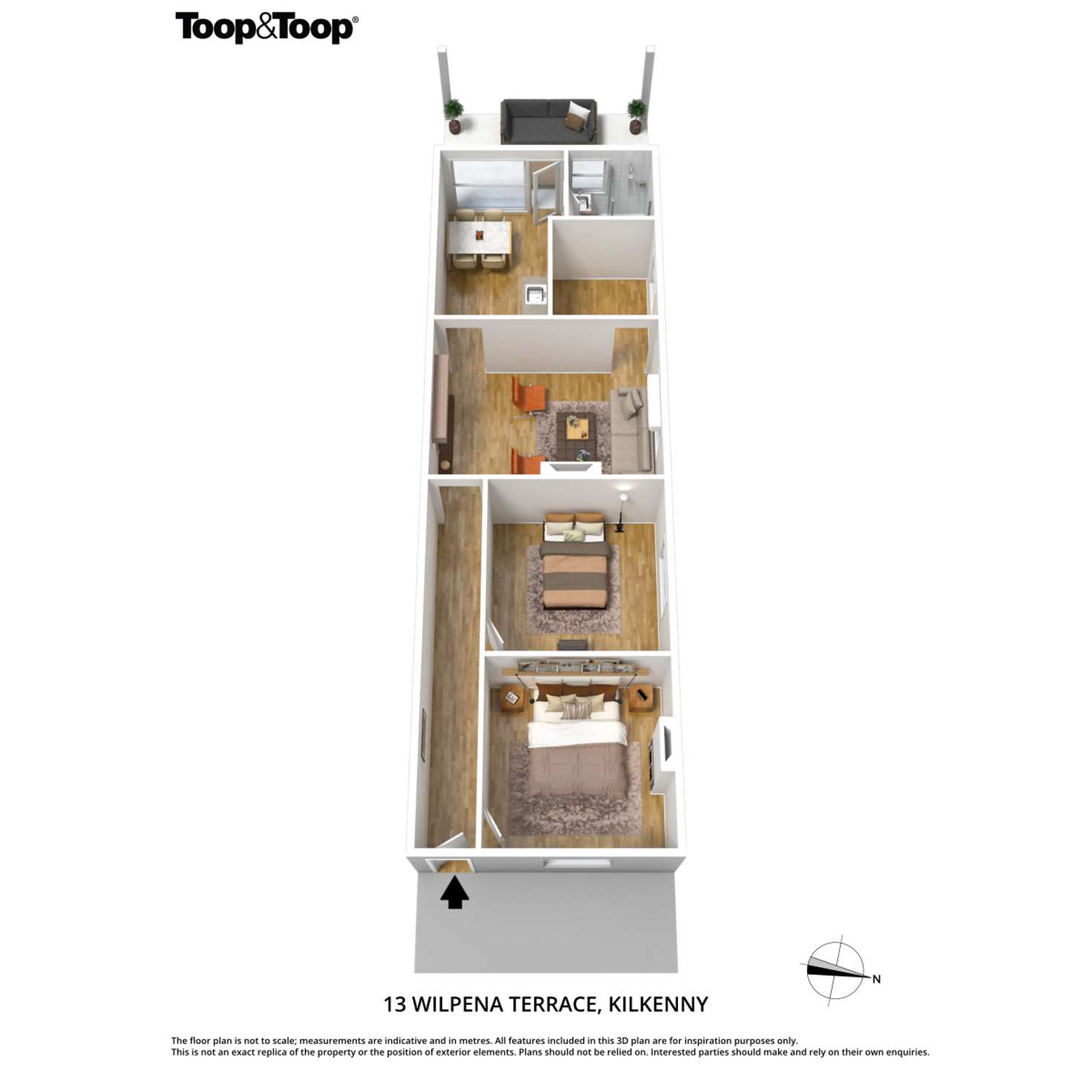 Floorplan of Homely house listing, 13 Wilpena Terrace, Kilkenny SA 5009