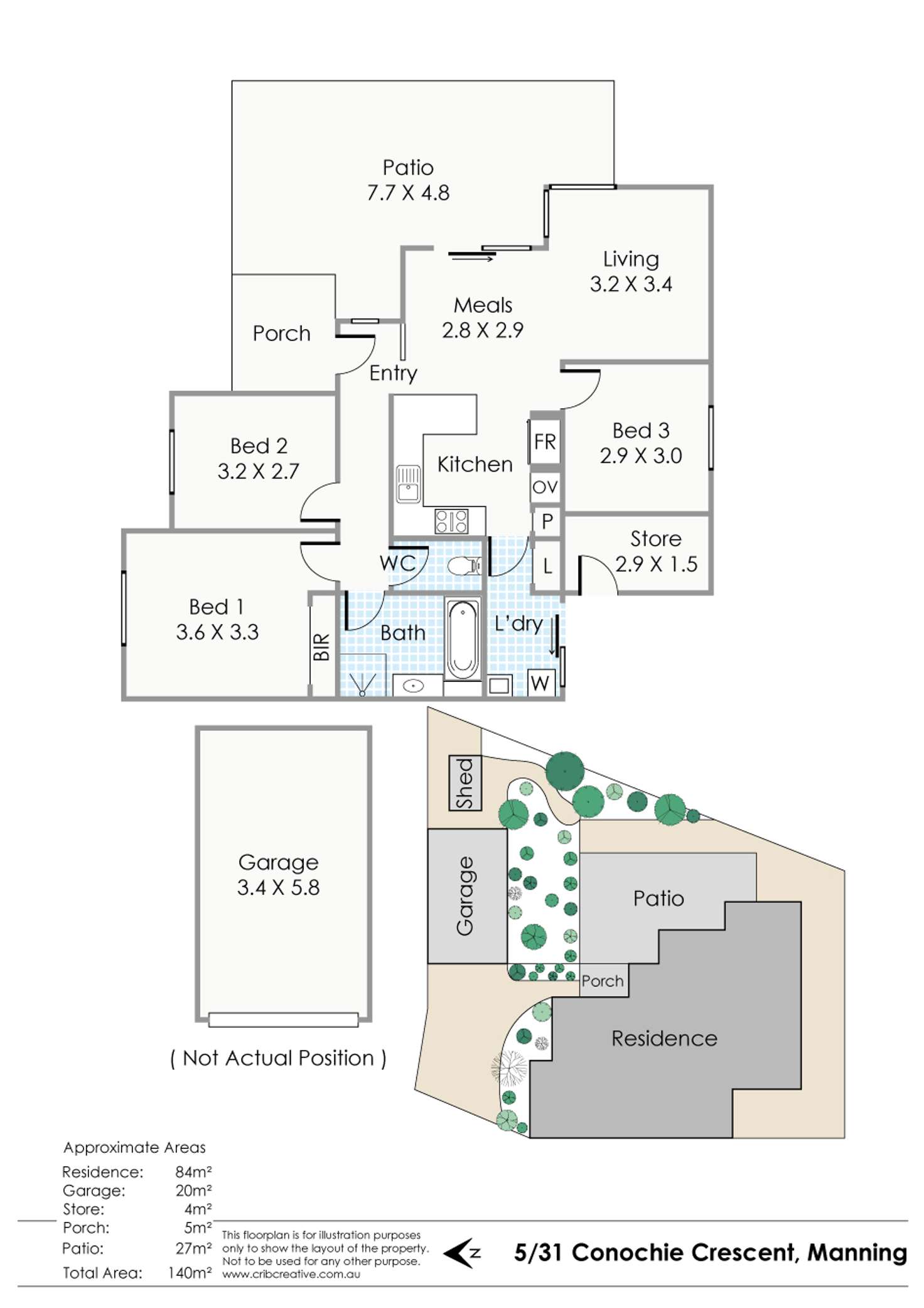 Floorplan of Homely villa listing, 5/31 Conochie Crescent, Manning WA 6152