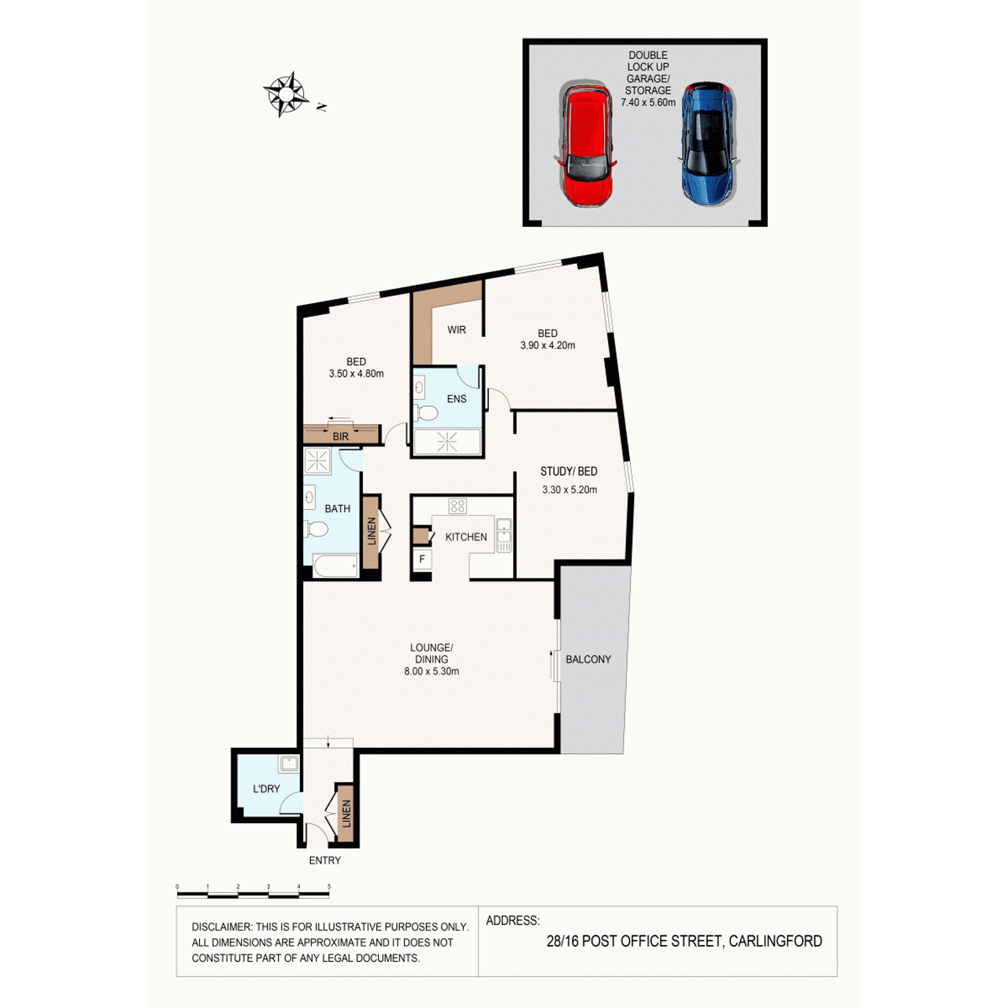 Floorplan of Homely apartment listing, 28/16 Post Office Street, Carlingford NSW 2118