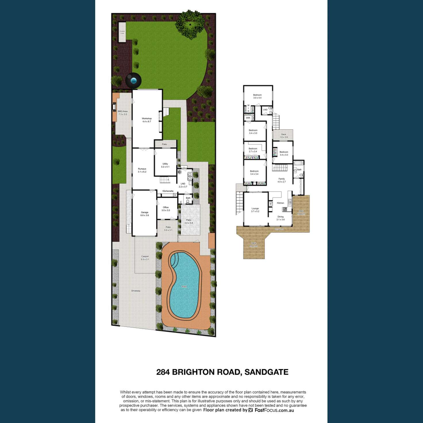 Floorplan of Homely house listing, 284 Brighton Road, Sandgate QLD 4017