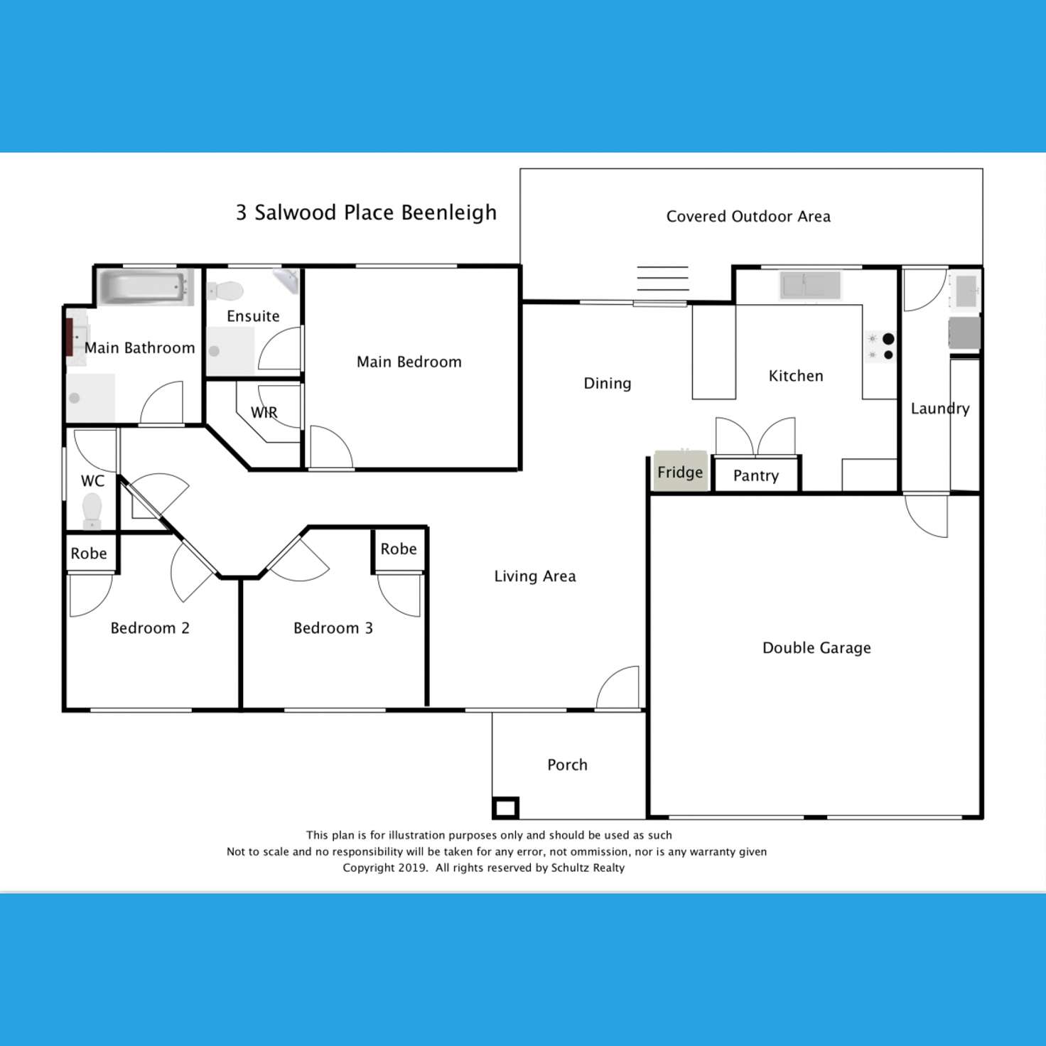Floorplan of Homely house listing, 3 Salwood Place, Beenleigh QLD 4207