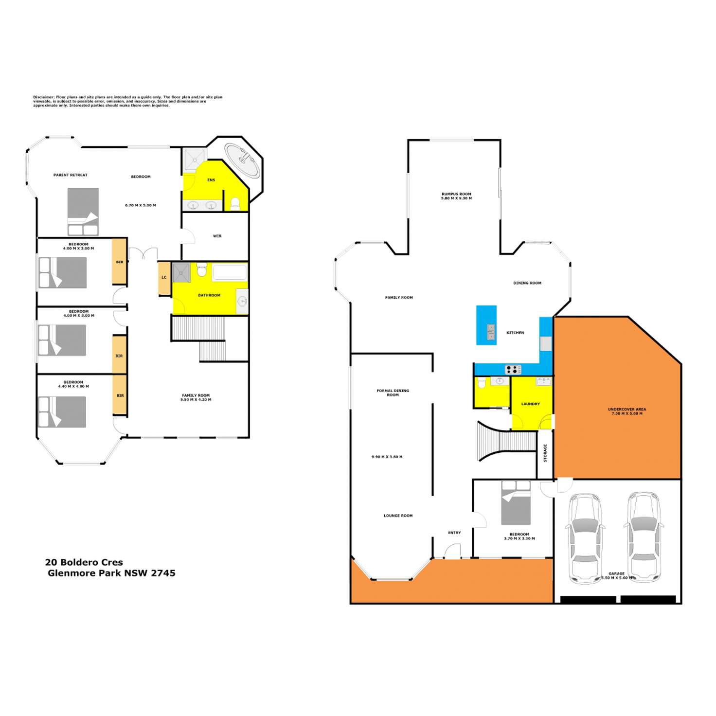 Floorplan of Homely house listing, 20 Boldero Crescent, Glenmore Park NSW 2745