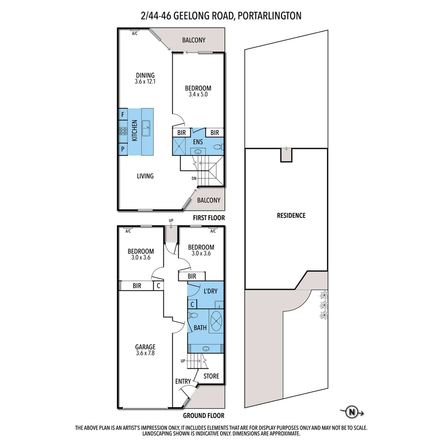 Floorplan of Homely unit listing, 2/44-46 Geelong Road, Portarlington VIC 3223