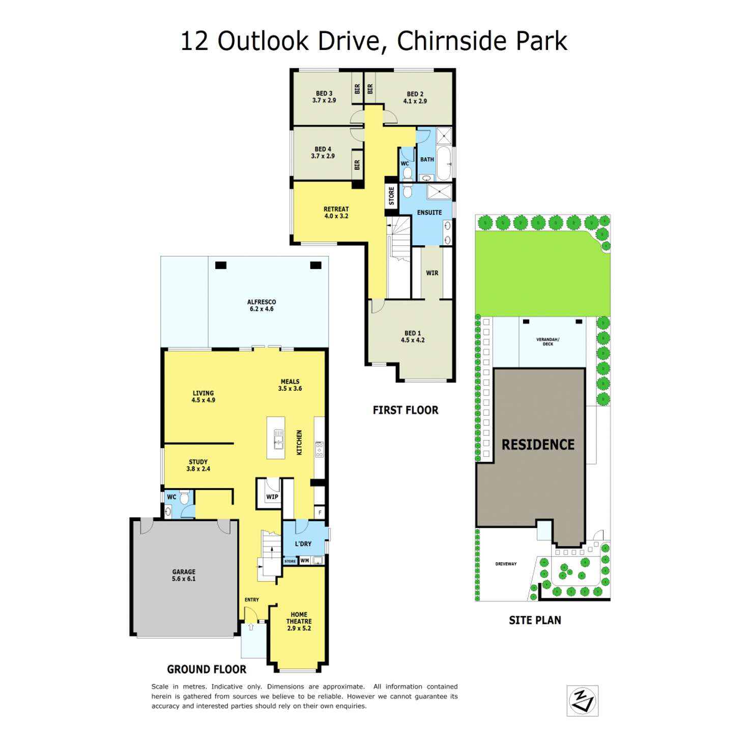 Floorplan of Homely house listing, 12 Outlook Drive, Chirnside Park VIC 3116