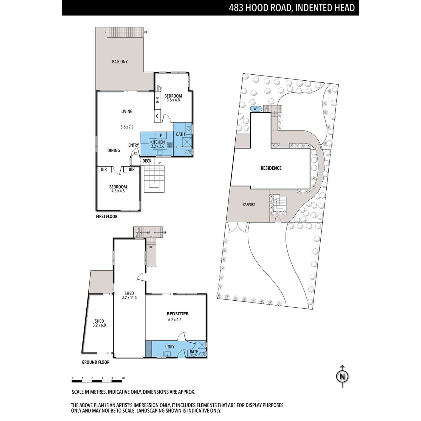 Floorplan of Homely house listing, 483 Hood Road, Indented Head VIC 3223