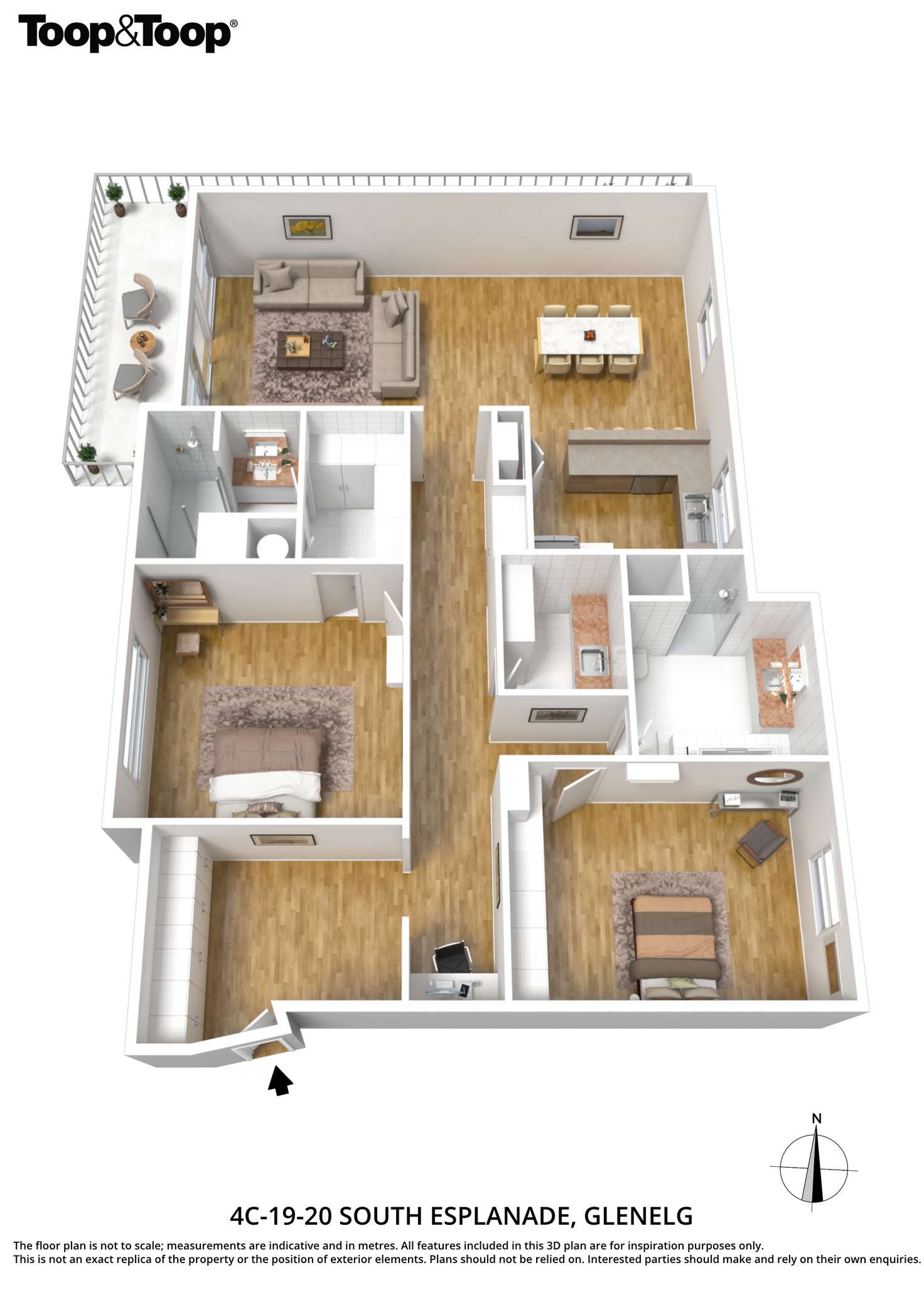 Floorplan of Homely apartment listing, 4C/19-20 South Esplanade, Glenelg SA 5045