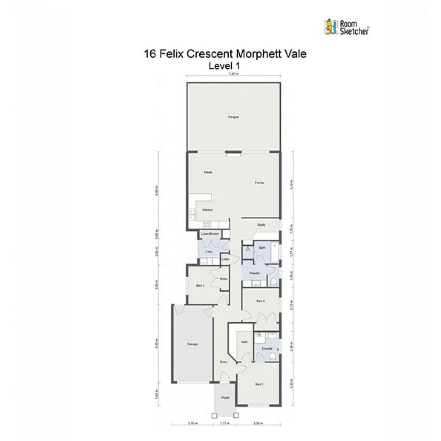 Floorplan of Homely house listing, 16 Felix Crescent, Morphett Vale SA 5162