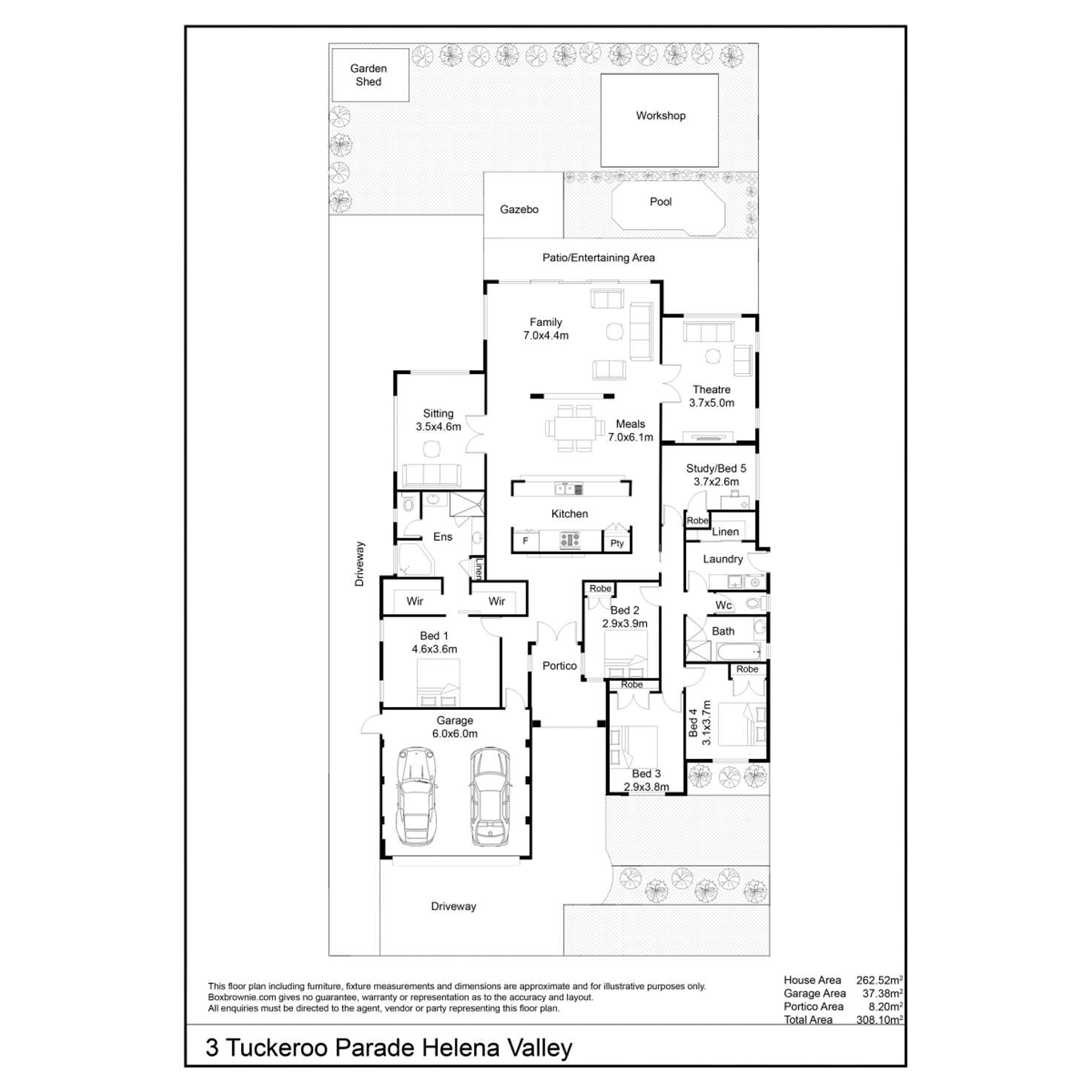 Floorplan of Homely house listing, 3 Tuckeroo Parade, Helena Valley WA 6056