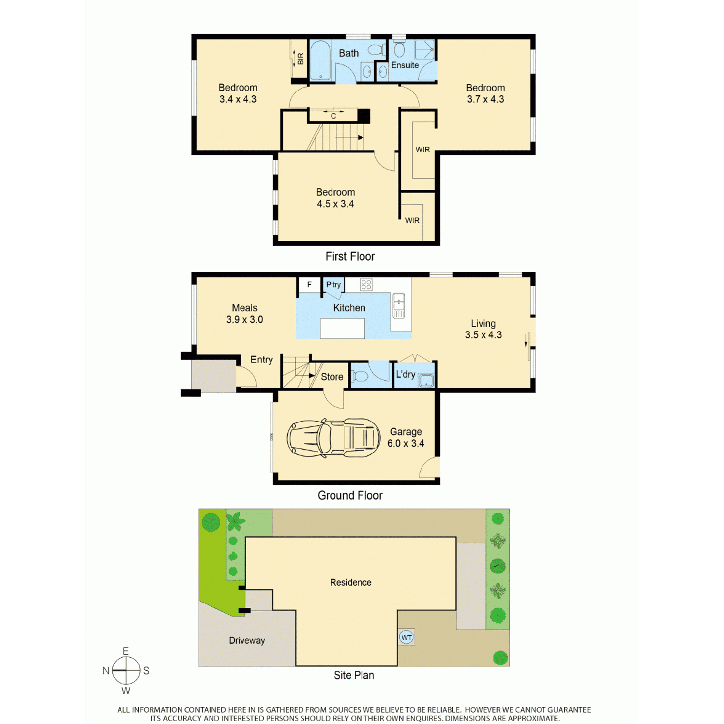 Floorplan of Homely townhouse listing, 13/11 Brunnings Road, Carrum Downs VIC 3201