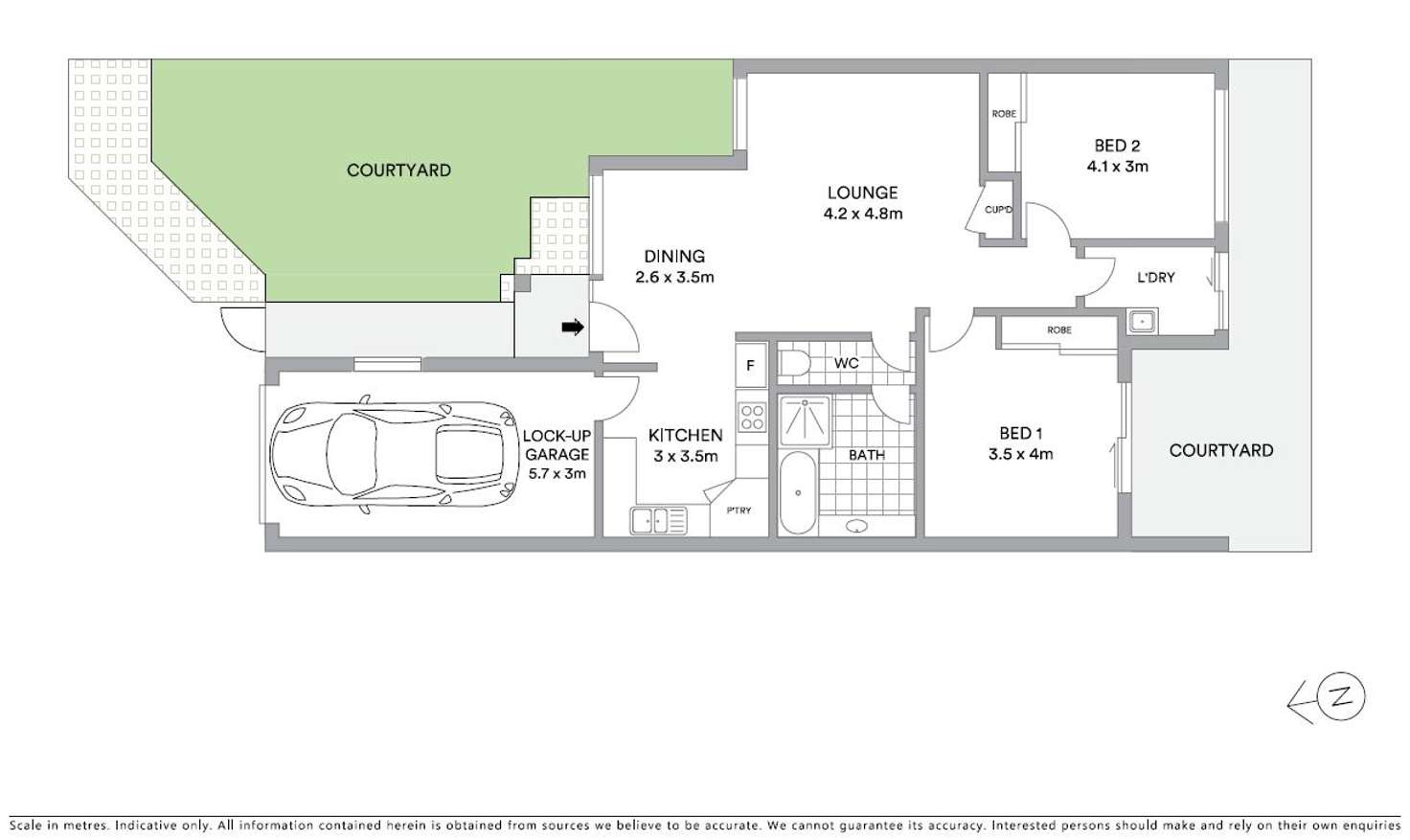 Floorplan of Homely unit listing, 3/18 Gostwyck Street, Newtown QLD 4350