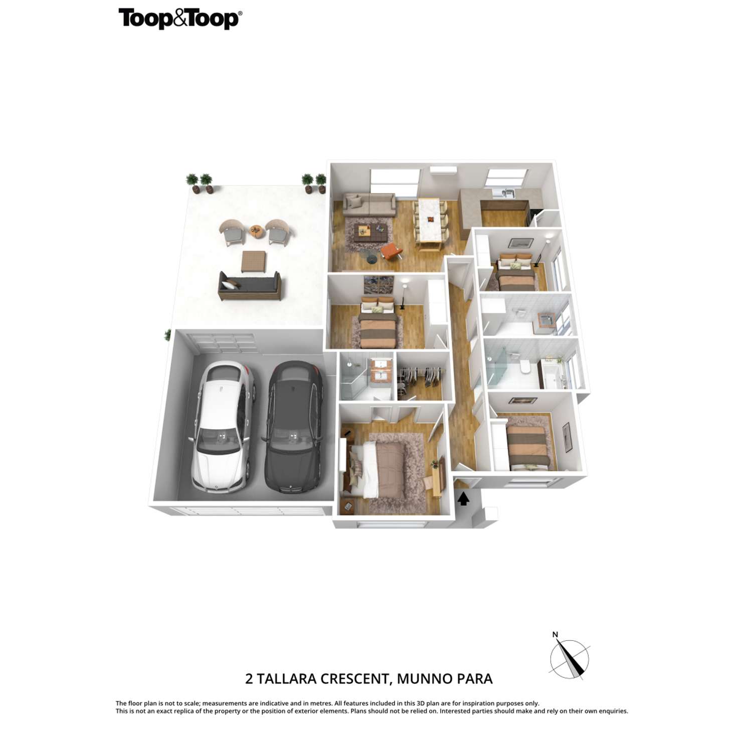 Floorplan of Homely house listing, 2 Tallara Crescent, Munno Para SA 5115