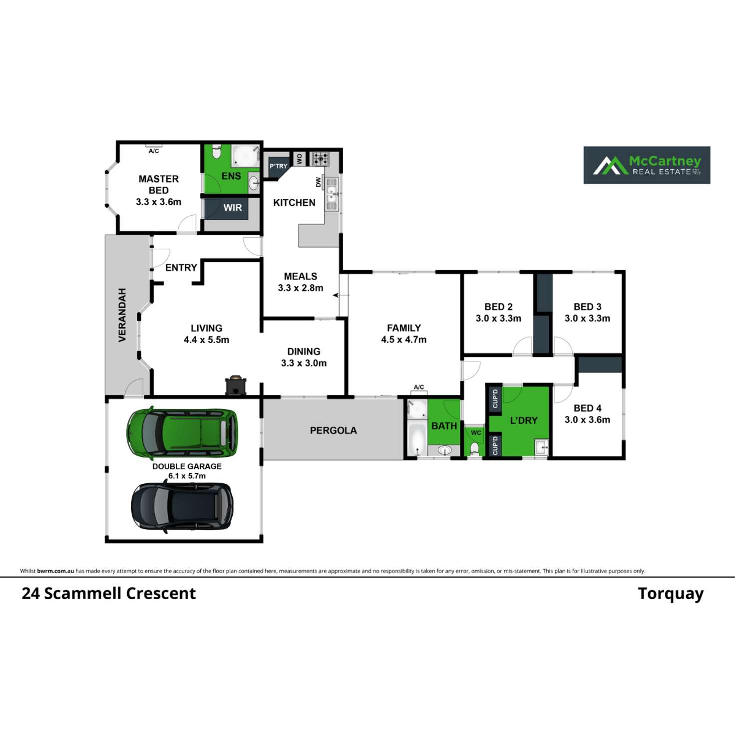 Floorplan of Homely house listing, 24 Scammell Crescent, Torquay VIC 3228