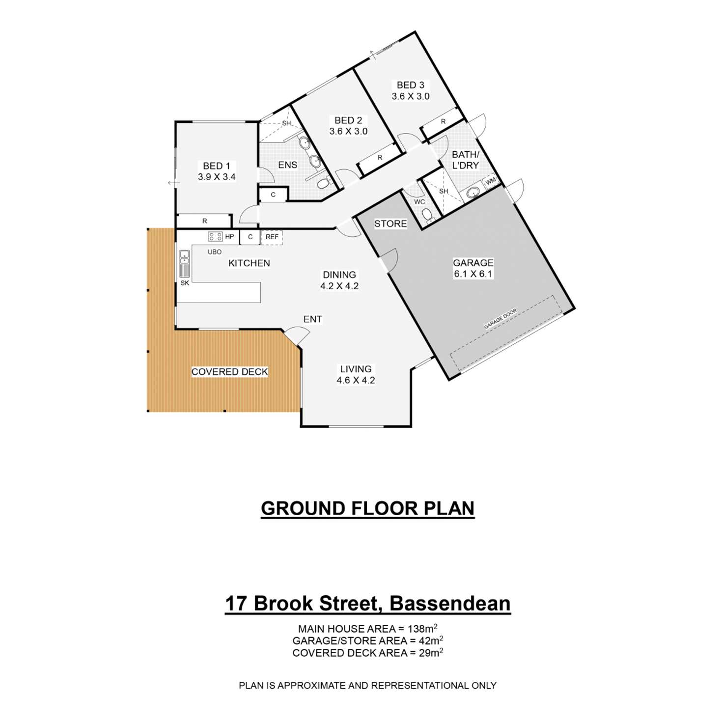 Floorplan of Homely house listing, 17 Brook Street, Bassendean WA 6054