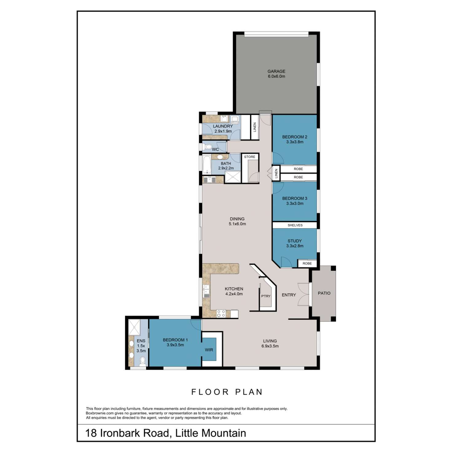 Floorplan of Homely house listing, 18 Ironbark Road, Little Mountain QLD 4551