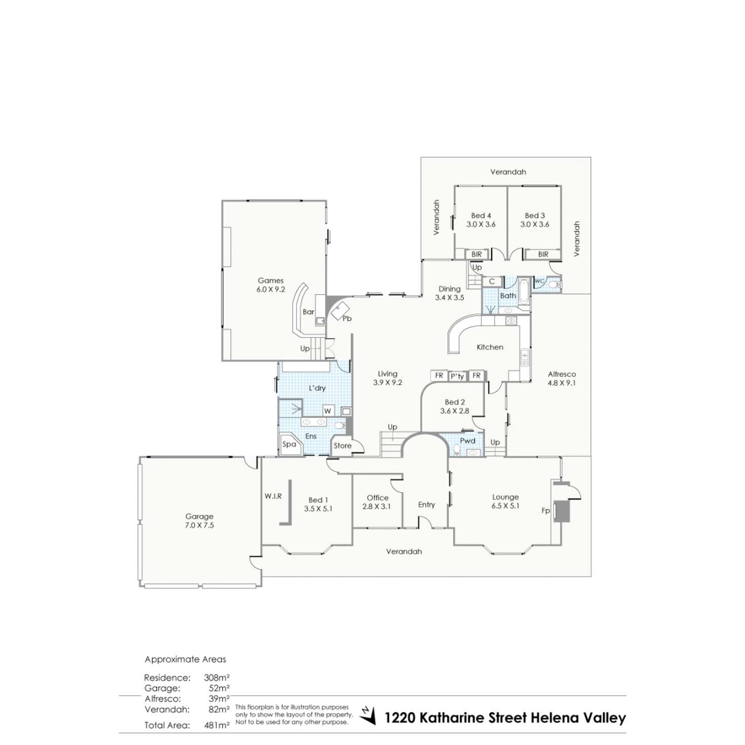 Floorplan of Homely house listing, 1220 Katharine Street, Helena Valley WA 6056
