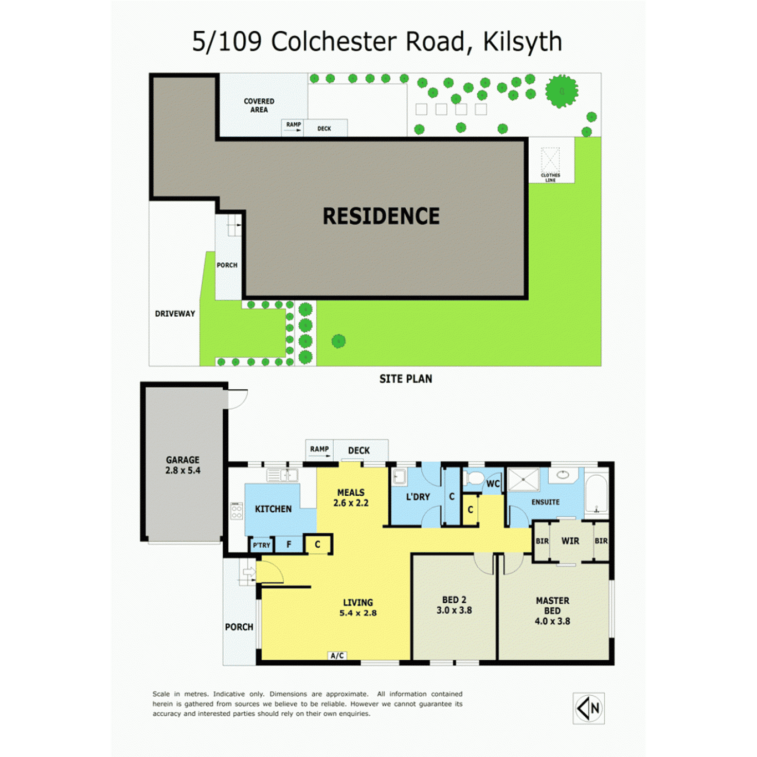 Floorplan of Homely unit listing, 5/109 Colchester Road, Kilsyth VIC 3137