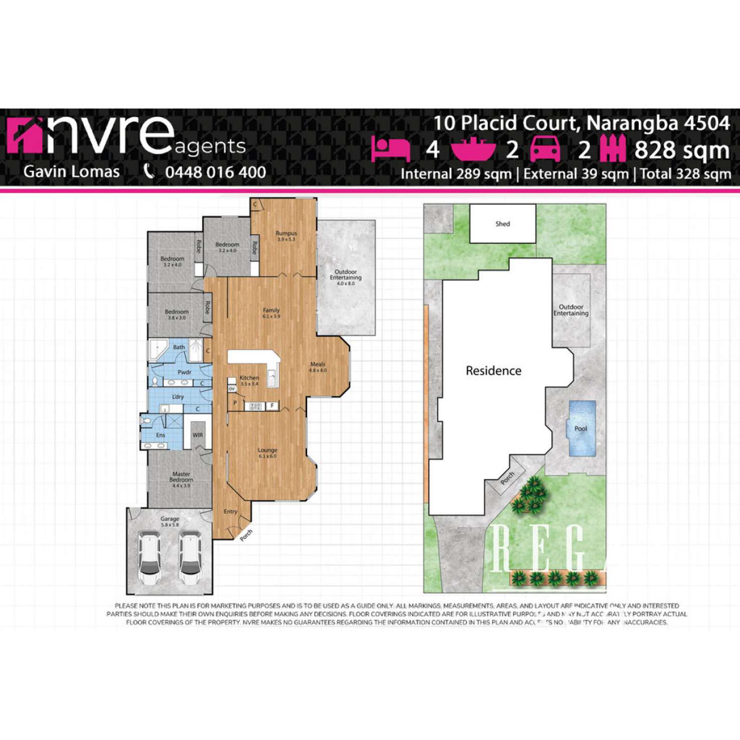 Floorplan of Homely house listing, 10 Placid Court, Narangba QLD 4504