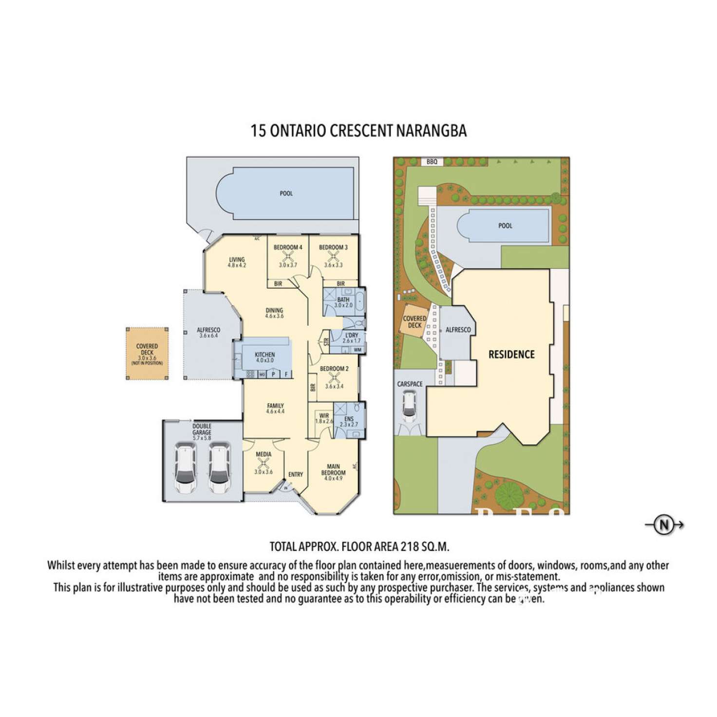 Floorplan of Homely house listing, 15 Ontario Crescent, Narangba QLD 4504
