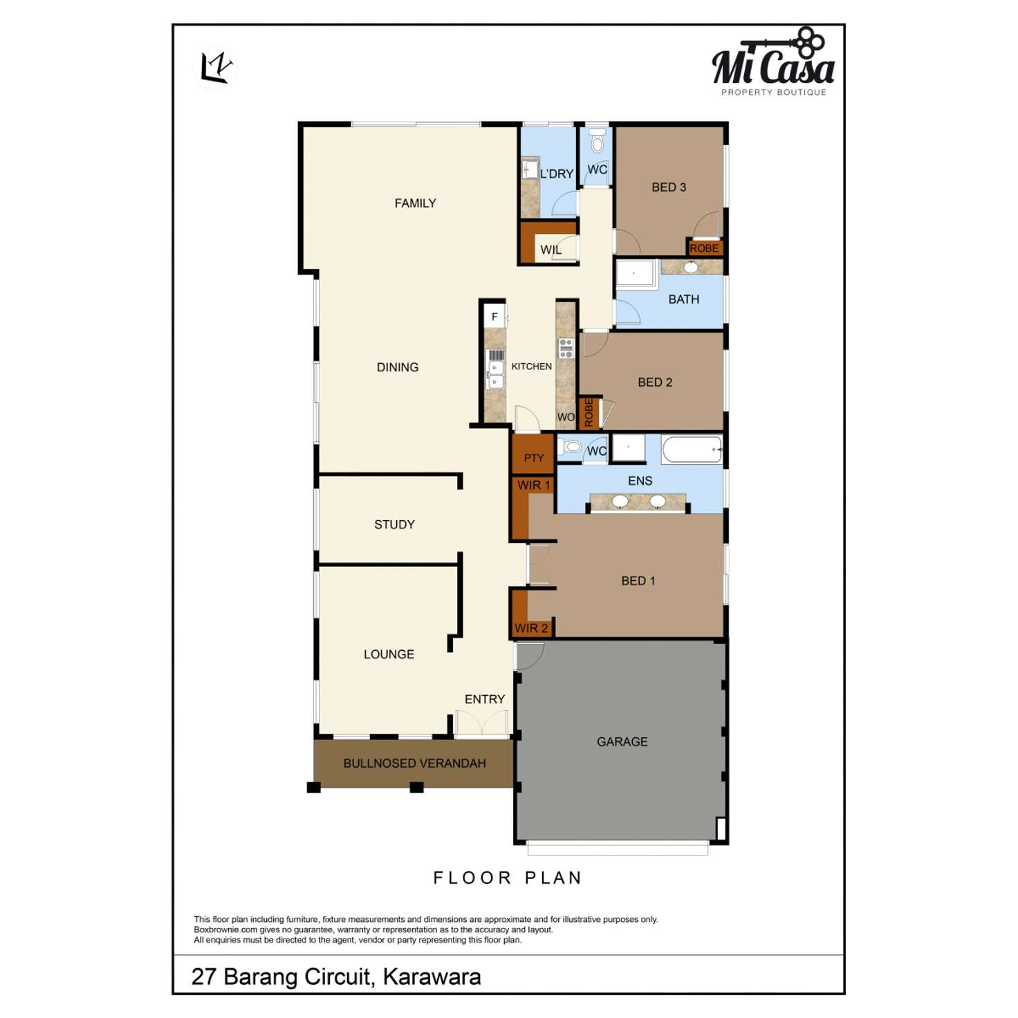 Floorplan of Homely house listing, 27 Barang Circuit, Karawara WA 6152