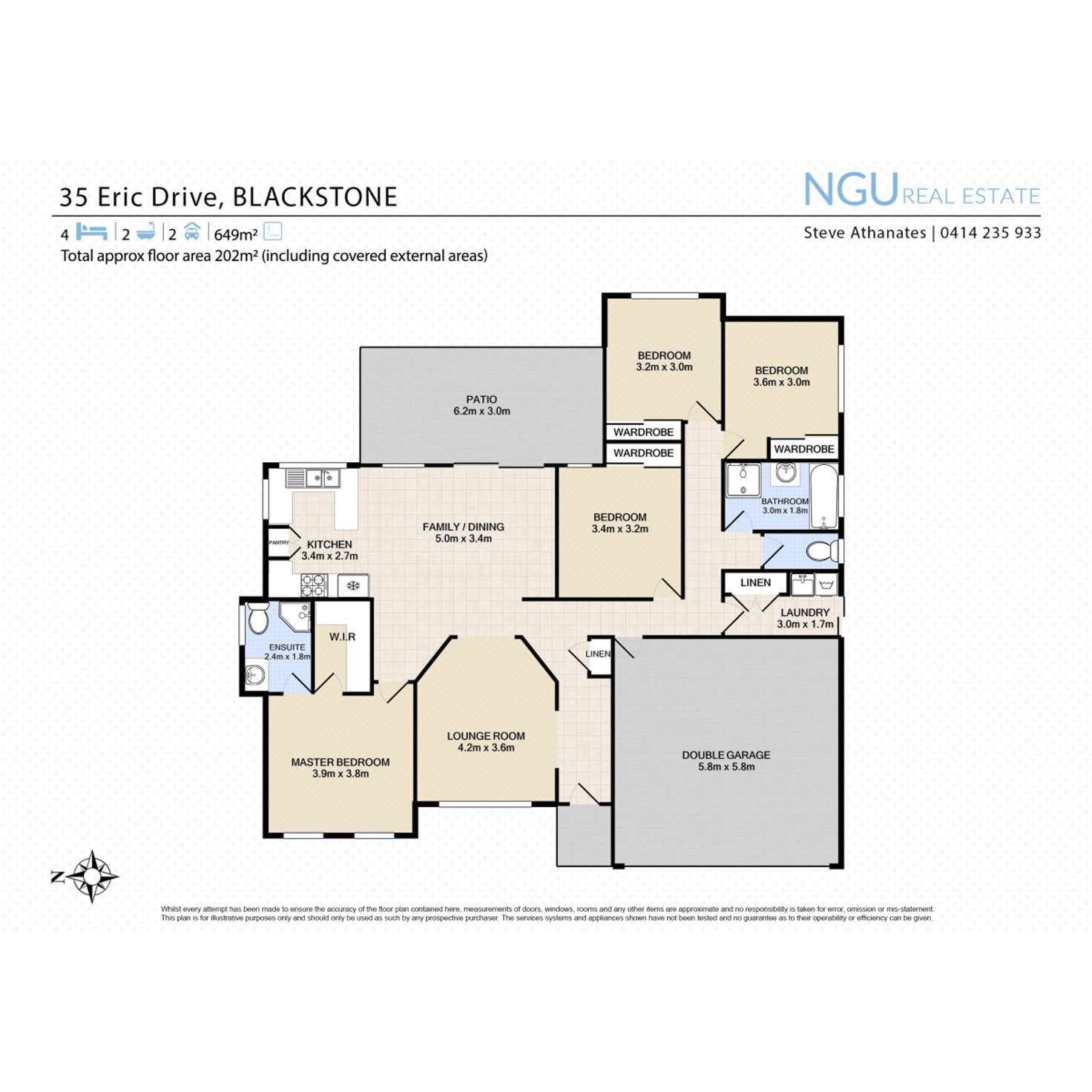 Floorplan of Homely house listing, 35 Eric Drive, Blackstone QLD 4304