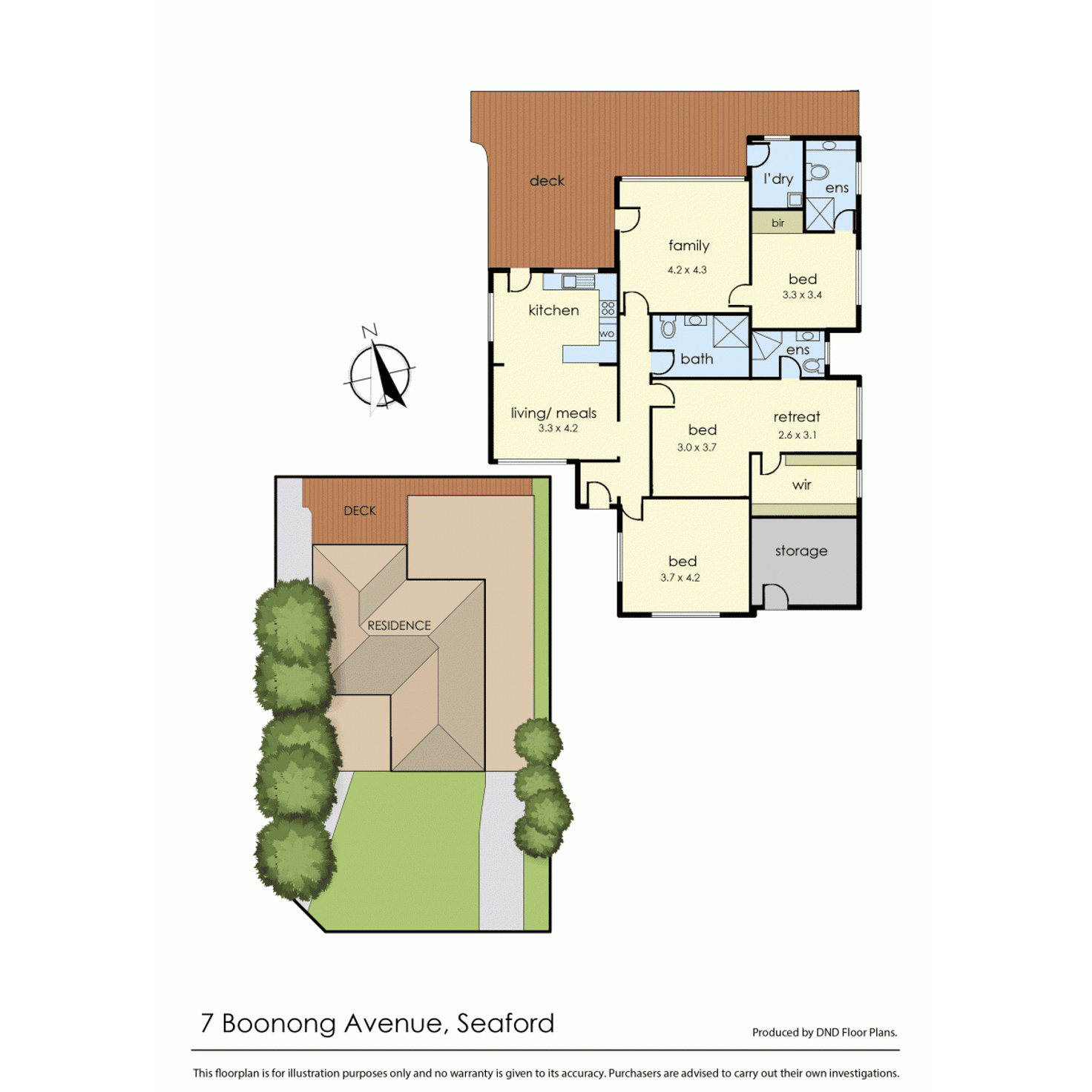 Floorplan of Homely house listing, 7 Boonong Avenue, Seaford VIC 3198