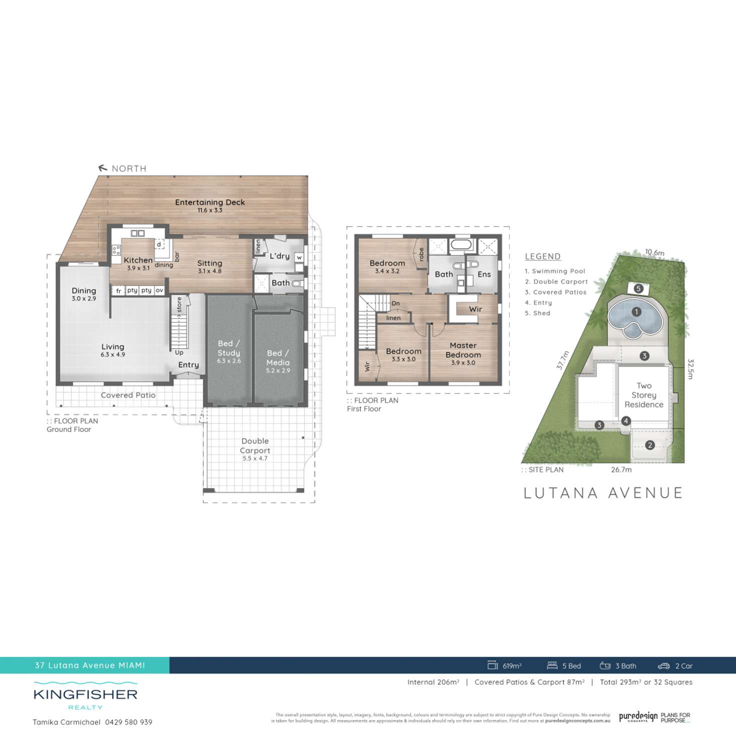 Floorplan of Homely house listing, 37 Lutana Avenue, Miami QLD 4220