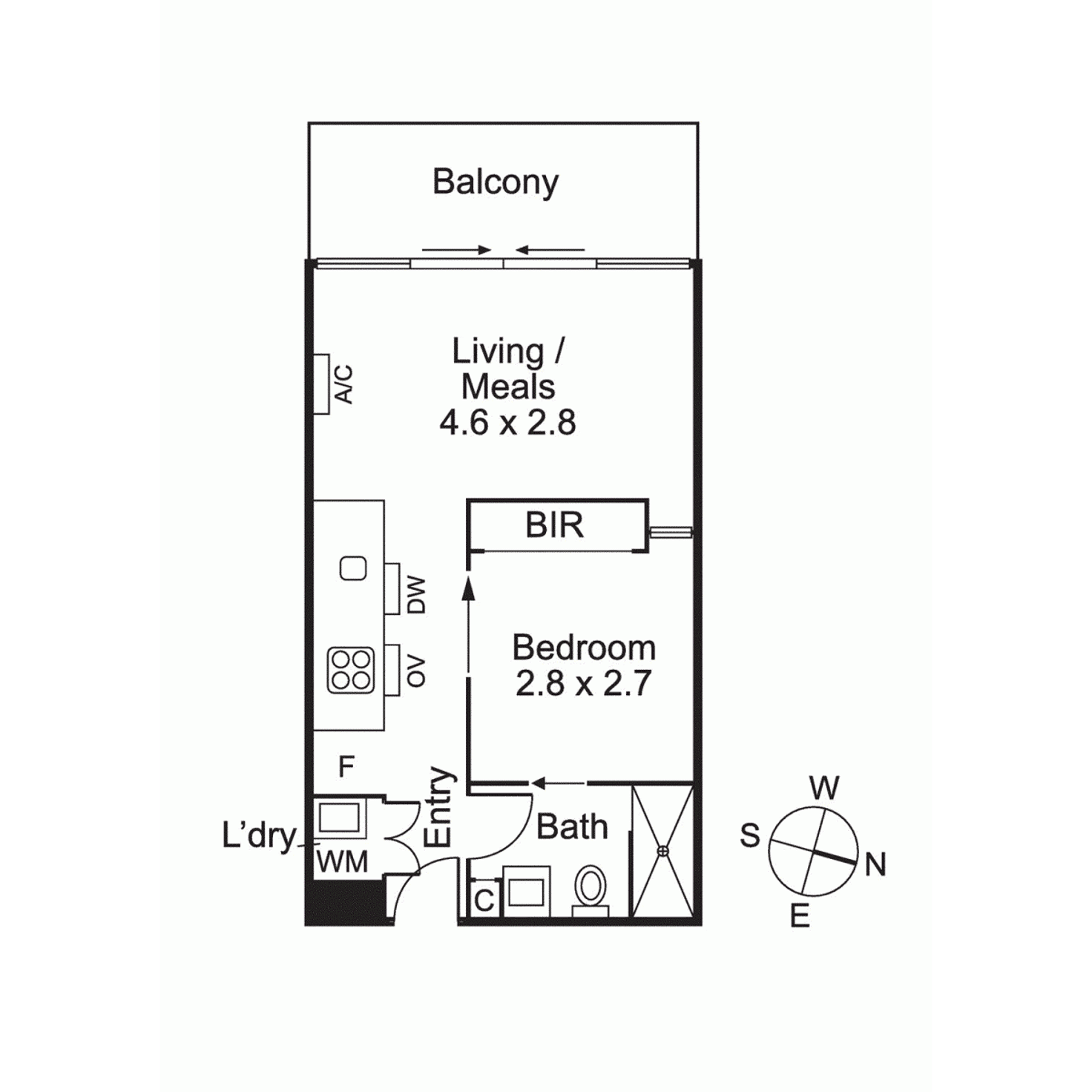 Floorplan of Homely apartment listing, 1109/39 Coventry Street, Southbank VIC 3006