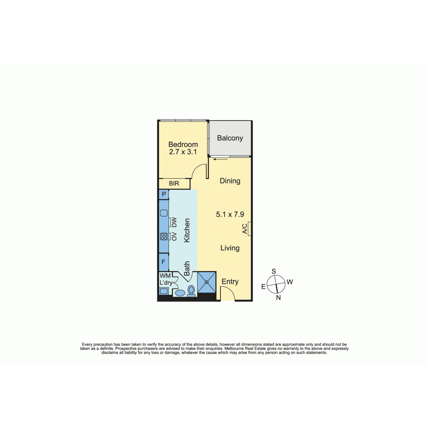 Floorplan of Homely apartment listing, C714/609 Victoria Street, Abbotsford VIC 3067