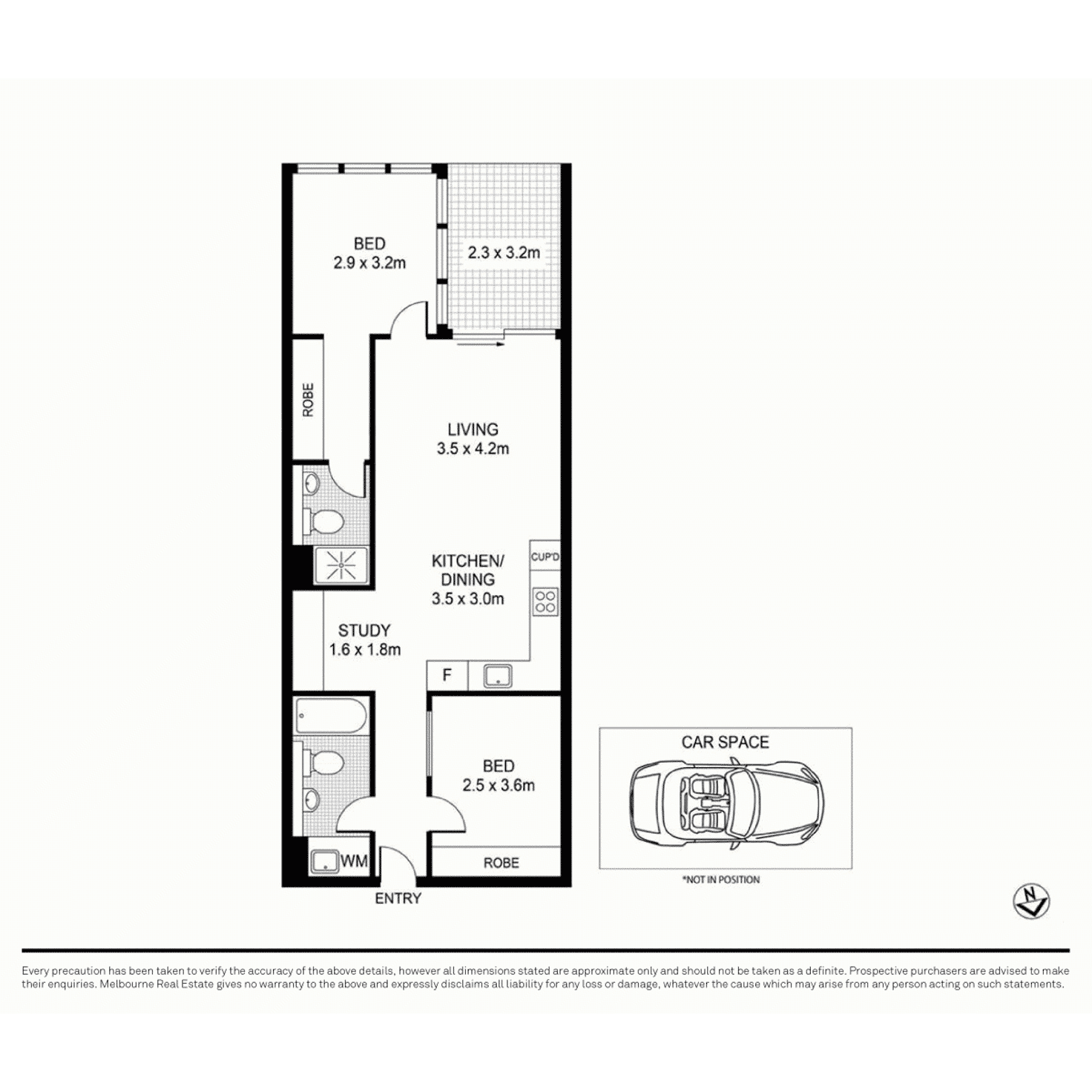Floorplan of Homely apartment listing, 508a/609 Victoria Street, Abbotsford VIC 3067