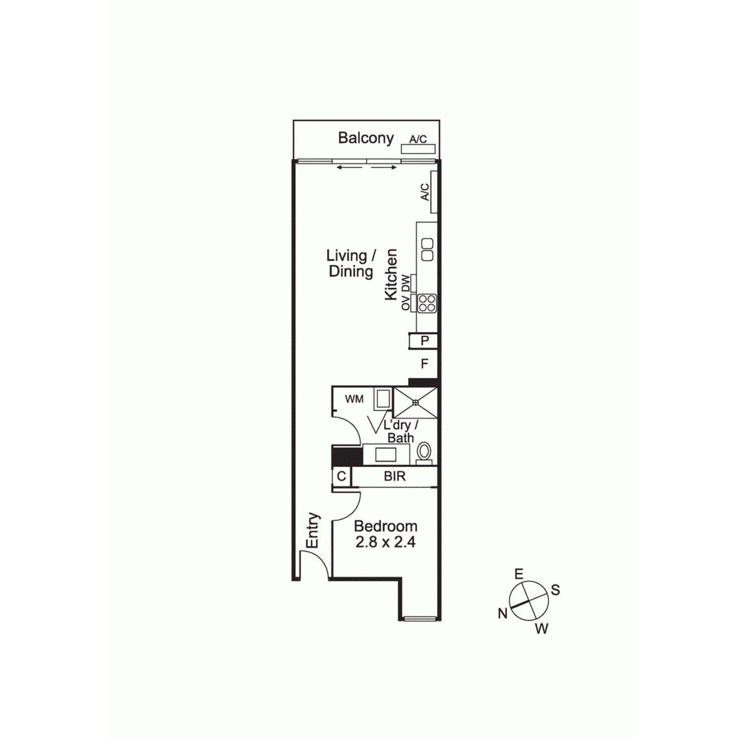 Floorplan of Homely apartment listing, 603/47 Claremont Street, South Yarra VIC 3141