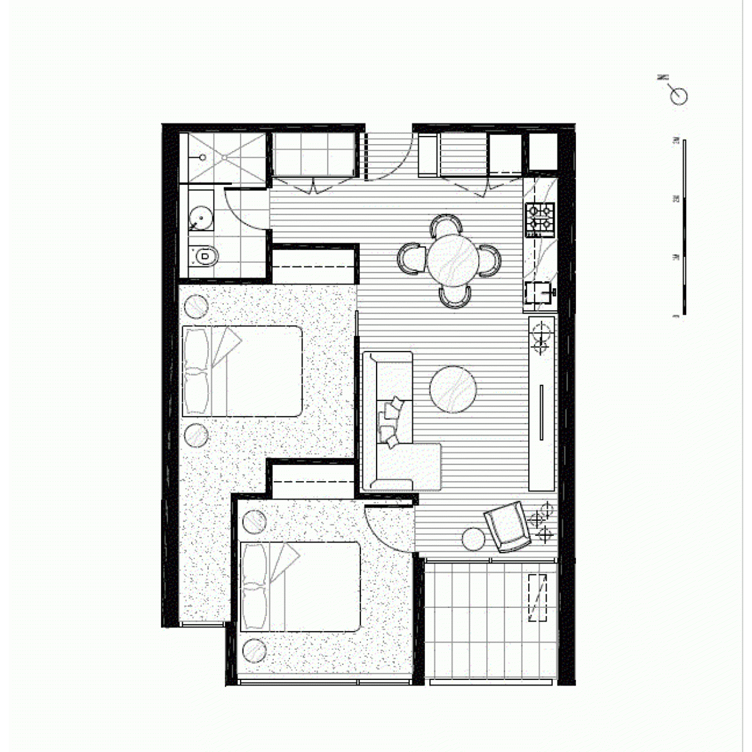 Floorplan of Homely apartment listing, 436/23 Blackwood Street, North Melbourne VIC 3051