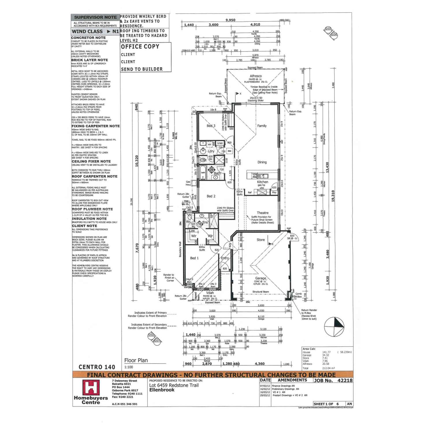 Floorplan of Homely house listing, 55 Redstone Trail, Ellenbrook WA 6069
