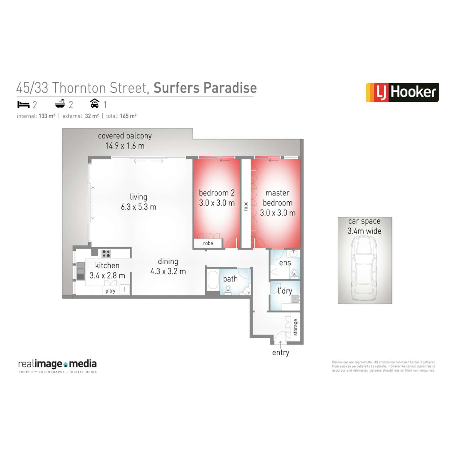 Floorplan of Homely unit listing, 45/33 Thornton Street, Surfers Paradise QLD 4217