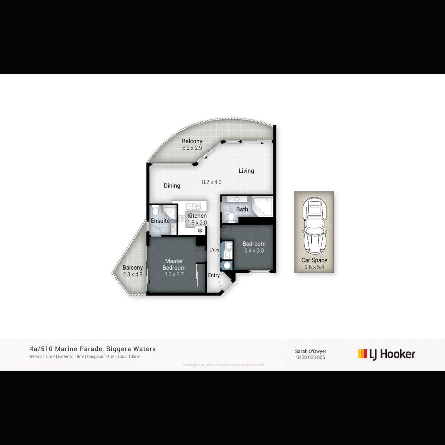 Floorplan of Homely unit listing, 4a/510 Marine Parade, Biggera Waters QLD 4216