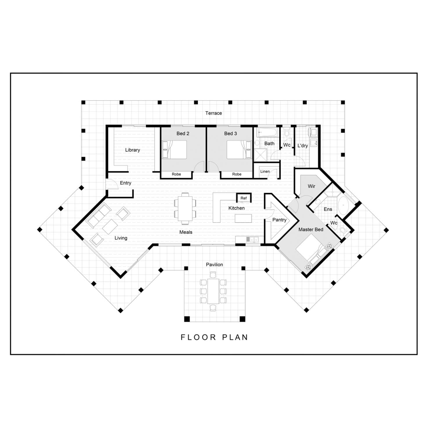 Floorplan of Homely acreageSemiRural listing, 23 Kilmarnock Court, Mundoolun QLD 4285